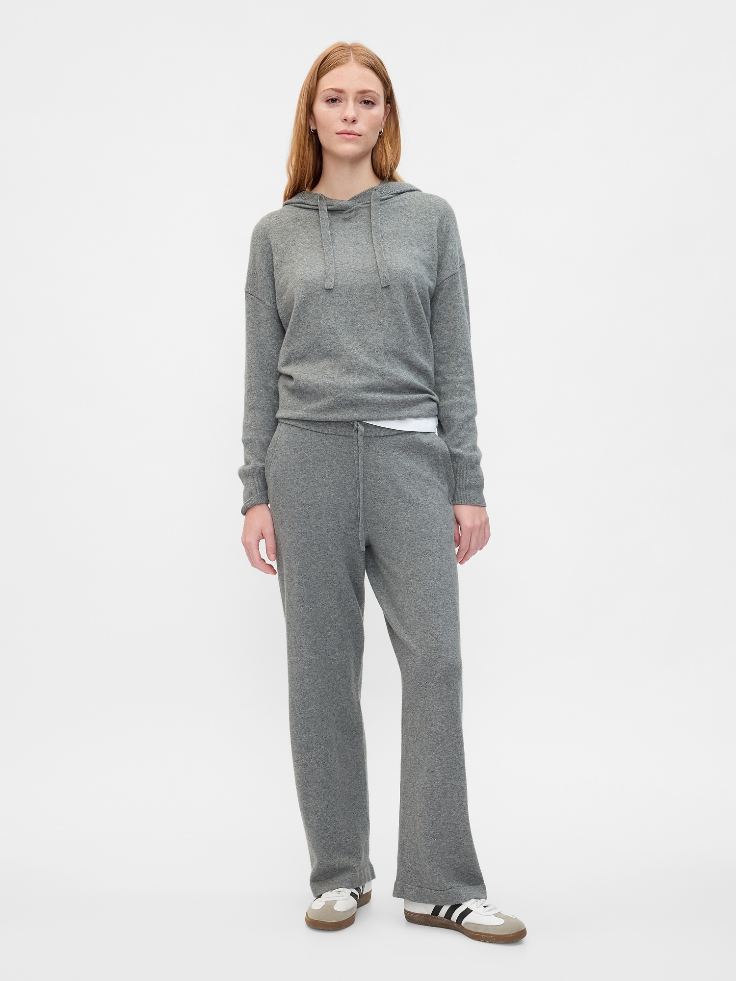 CashSoft Wide-Leg Sweater Pants