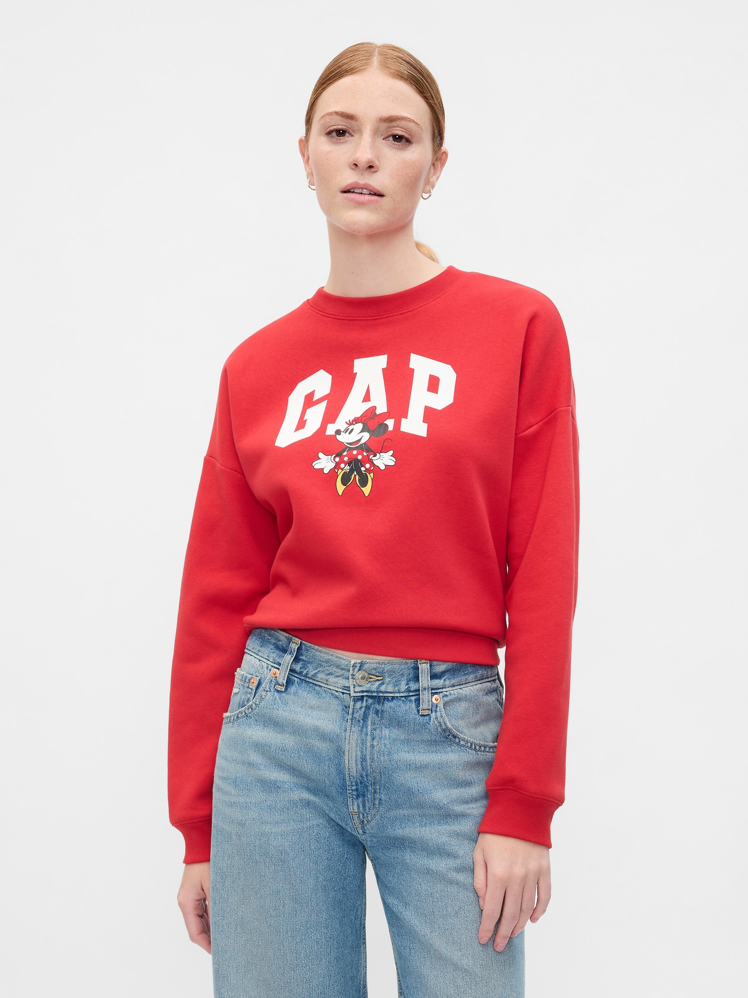 Disney Oversized Minnie Mouse Logo Sweatshirt