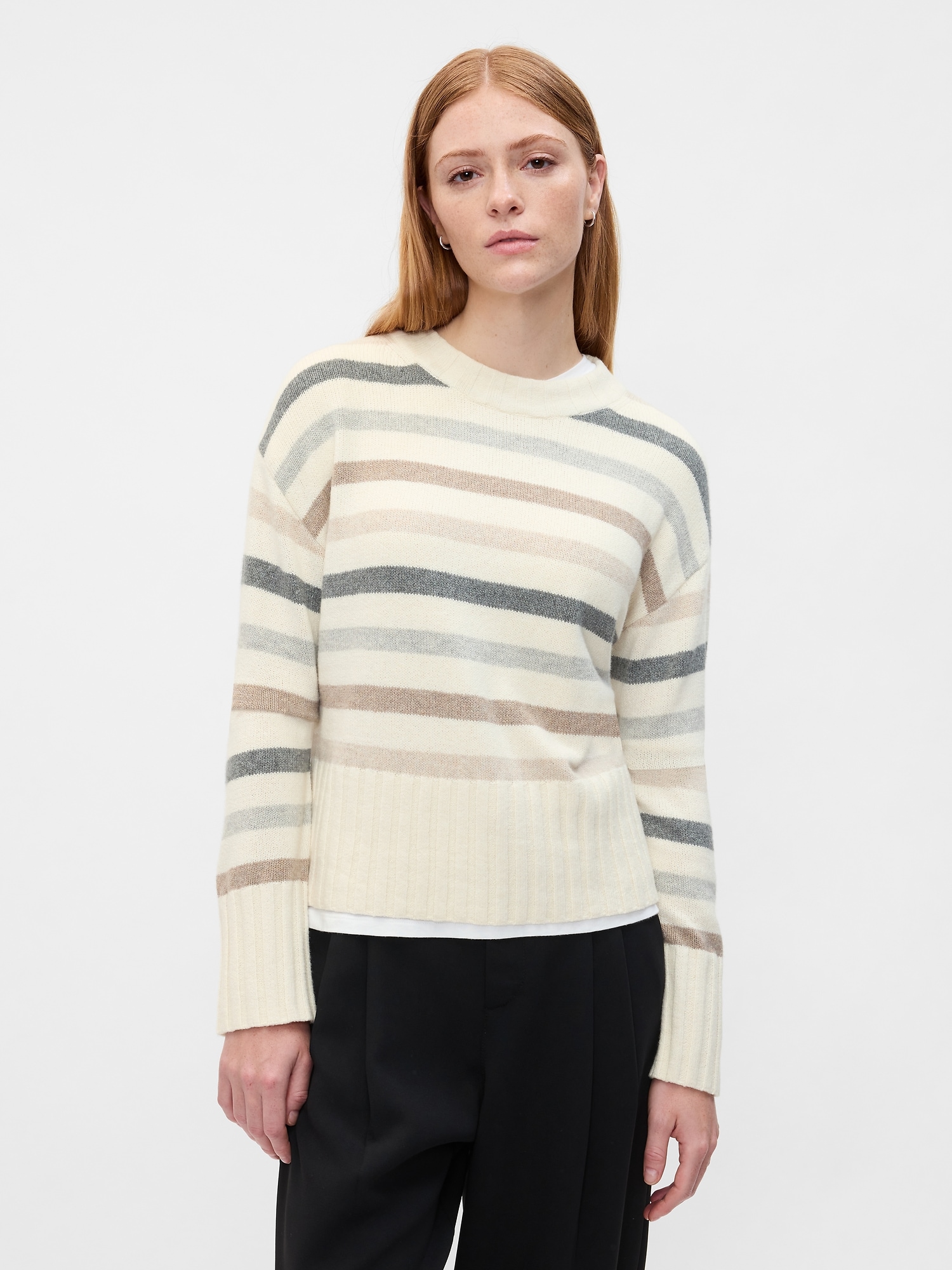 CashSoft Relaxed Crewneck Sweater