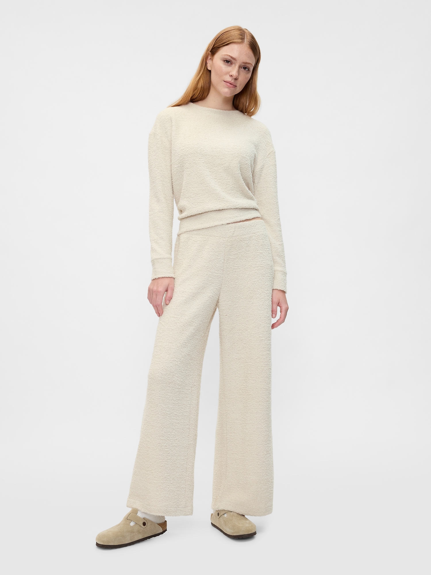 Chenille Wide-Leg PJ Pants