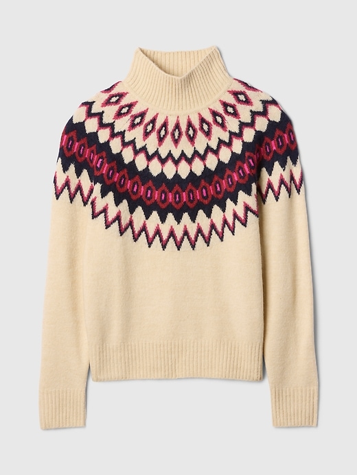 Image number 5 showing, Relaxed Fair Isle Mockneck Sweater