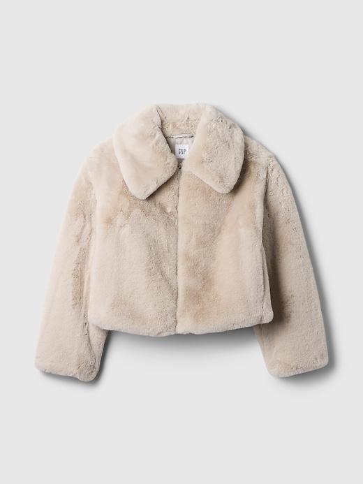 Image number 5 showing, 100% Recycled Relaxed Faux-Fur Jacket