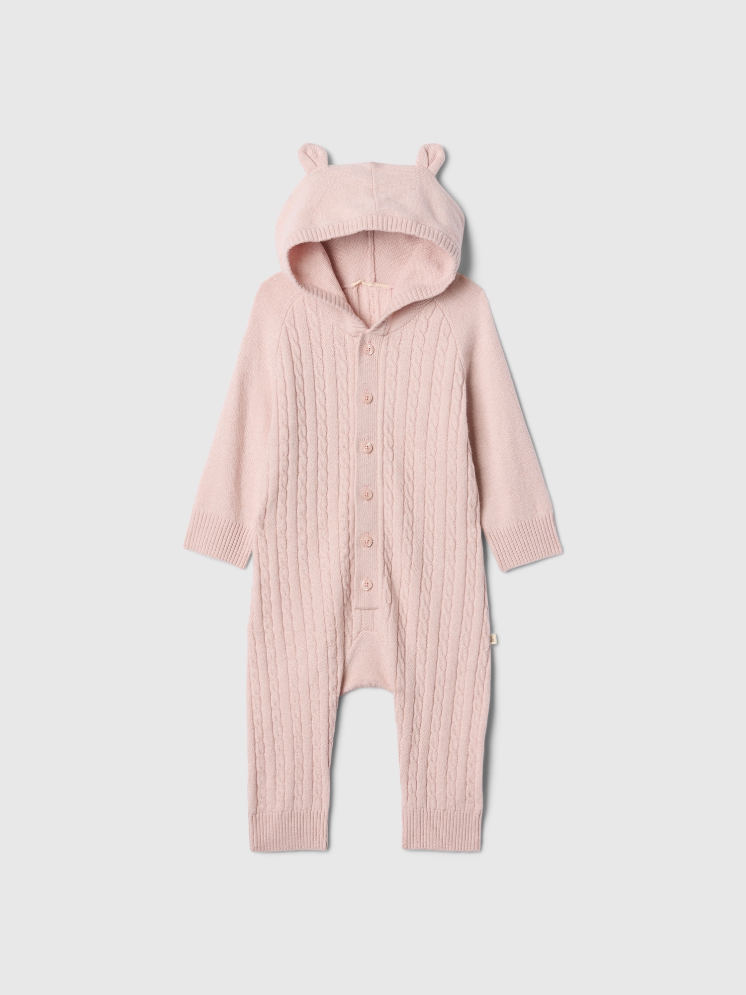 Baby CashSoft Cable-Knit Sweater One-Piece