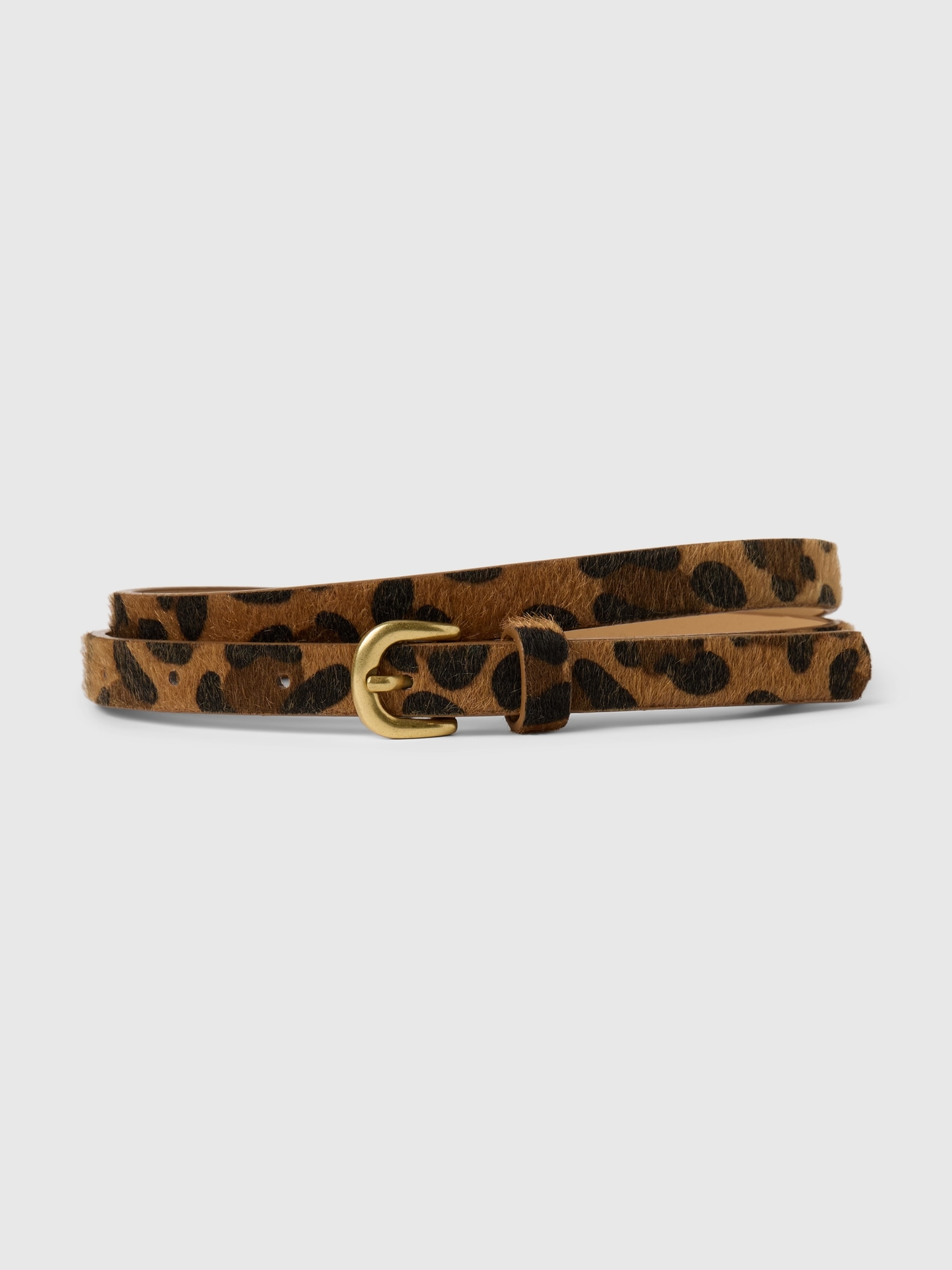 Skinny Vegan-Leather Belt