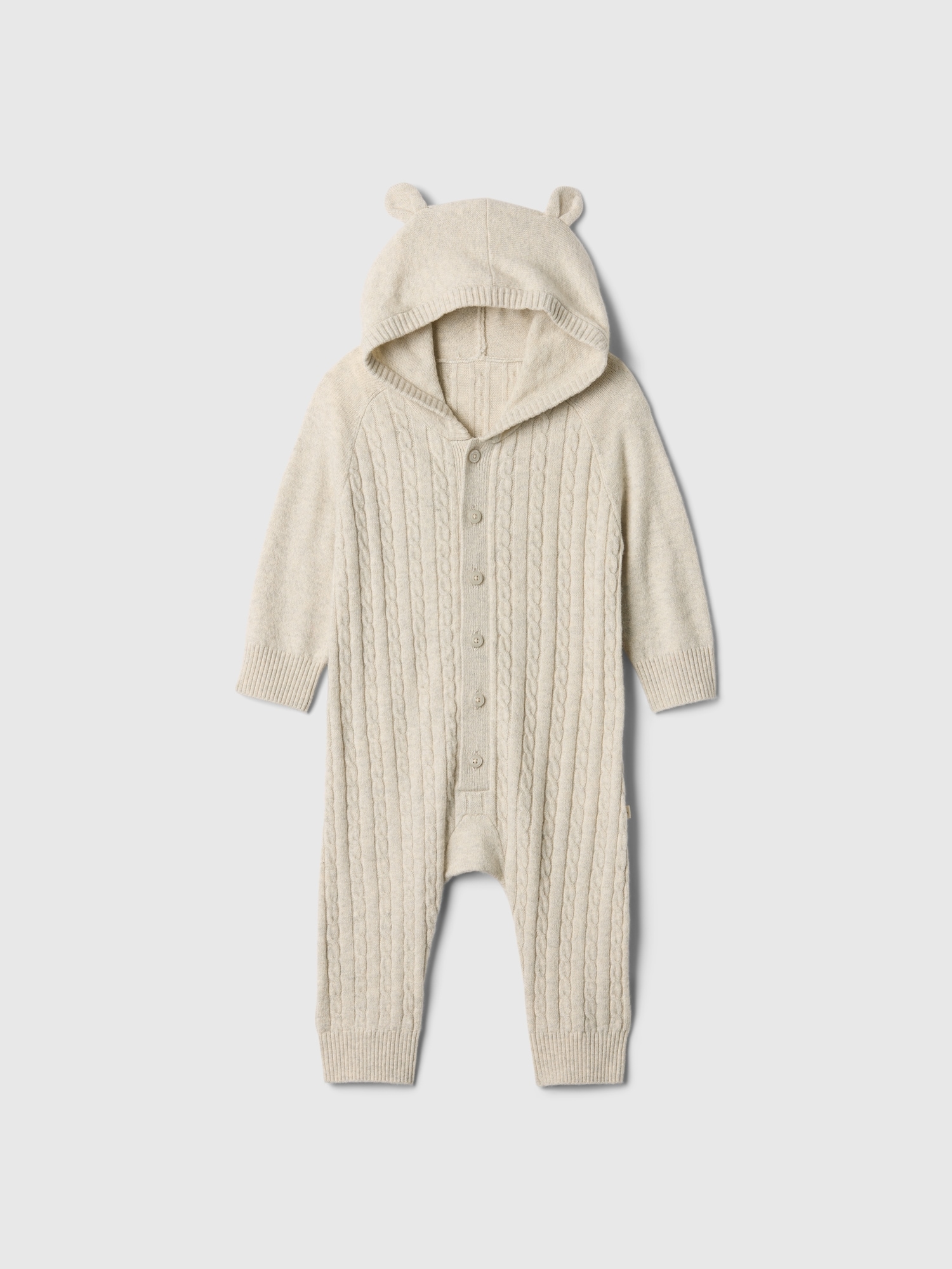 Baby CashSoft Cable-Knit Sweater One-Piece