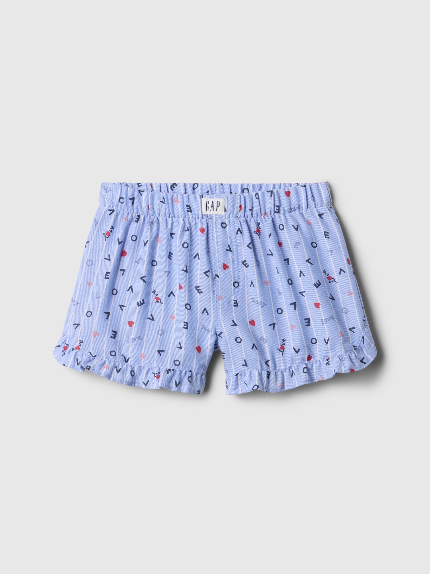 Kids 100% Recycled Ruffle PJ Shorts