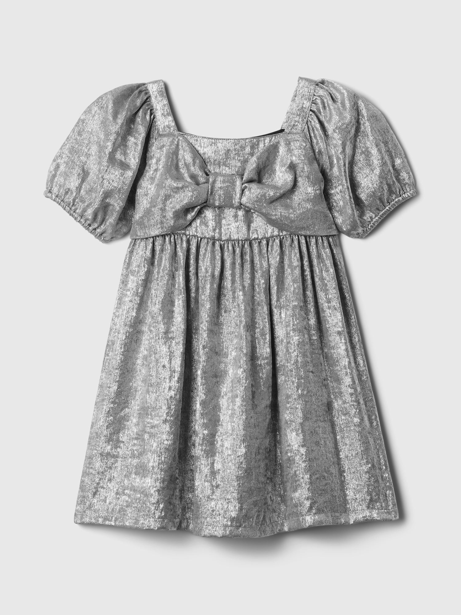 babyGap Shine Puff Sleeve Bow Dress