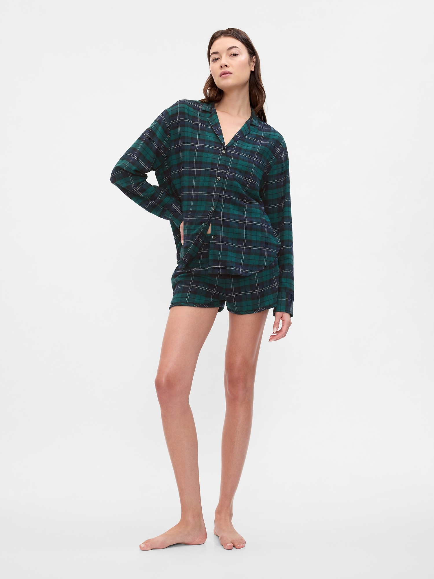 Flannel PJ Shorts