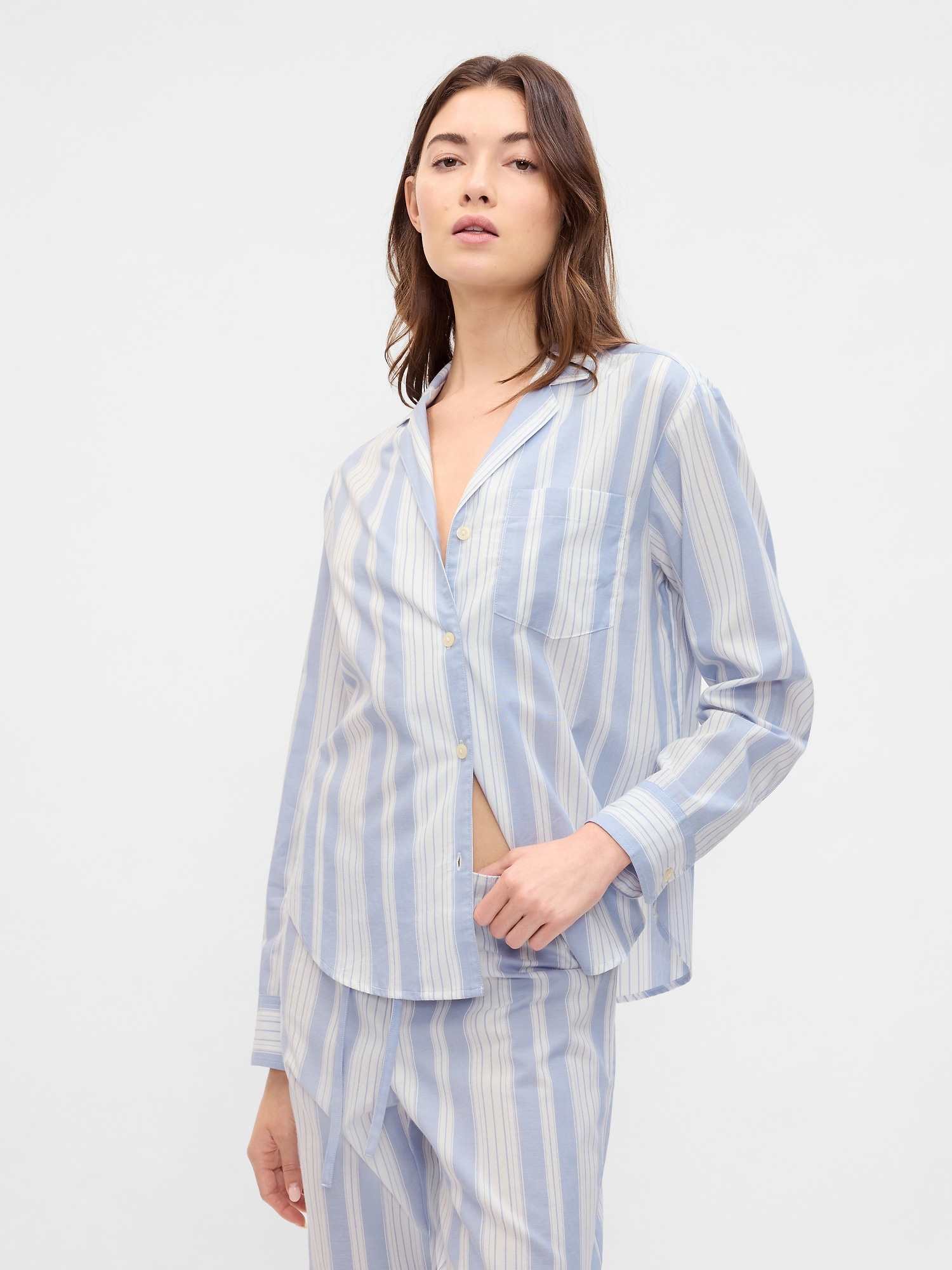 Oversized Poplin PJ Shirt Gap Factory