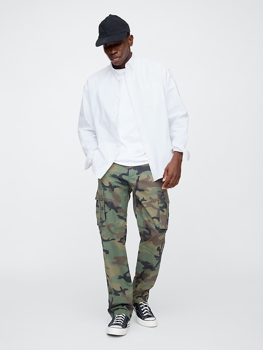 Image number 1 showing, GapFlex Essential Straight Cargo Pants