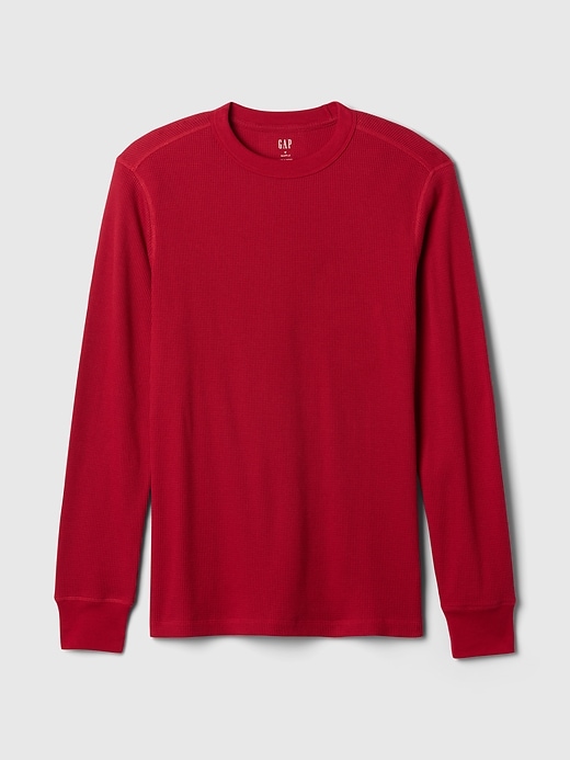 Image number 5 showing, Waffle-Knit Crewneck T-Shirt