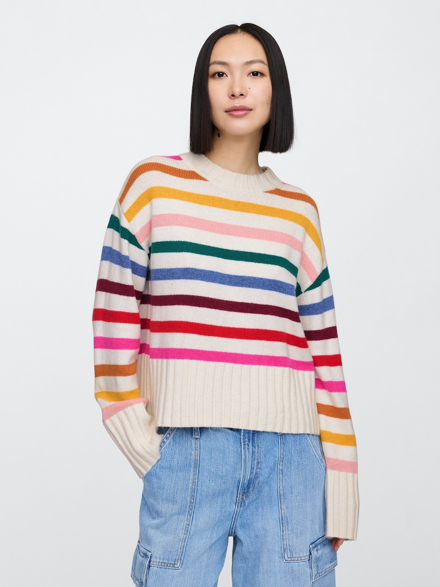 CashSoft Relaxed Crewneck Sweater