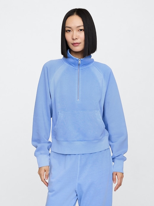 Image number 1 showing, Relaxed Fleece Half-Zip Sweatshirt