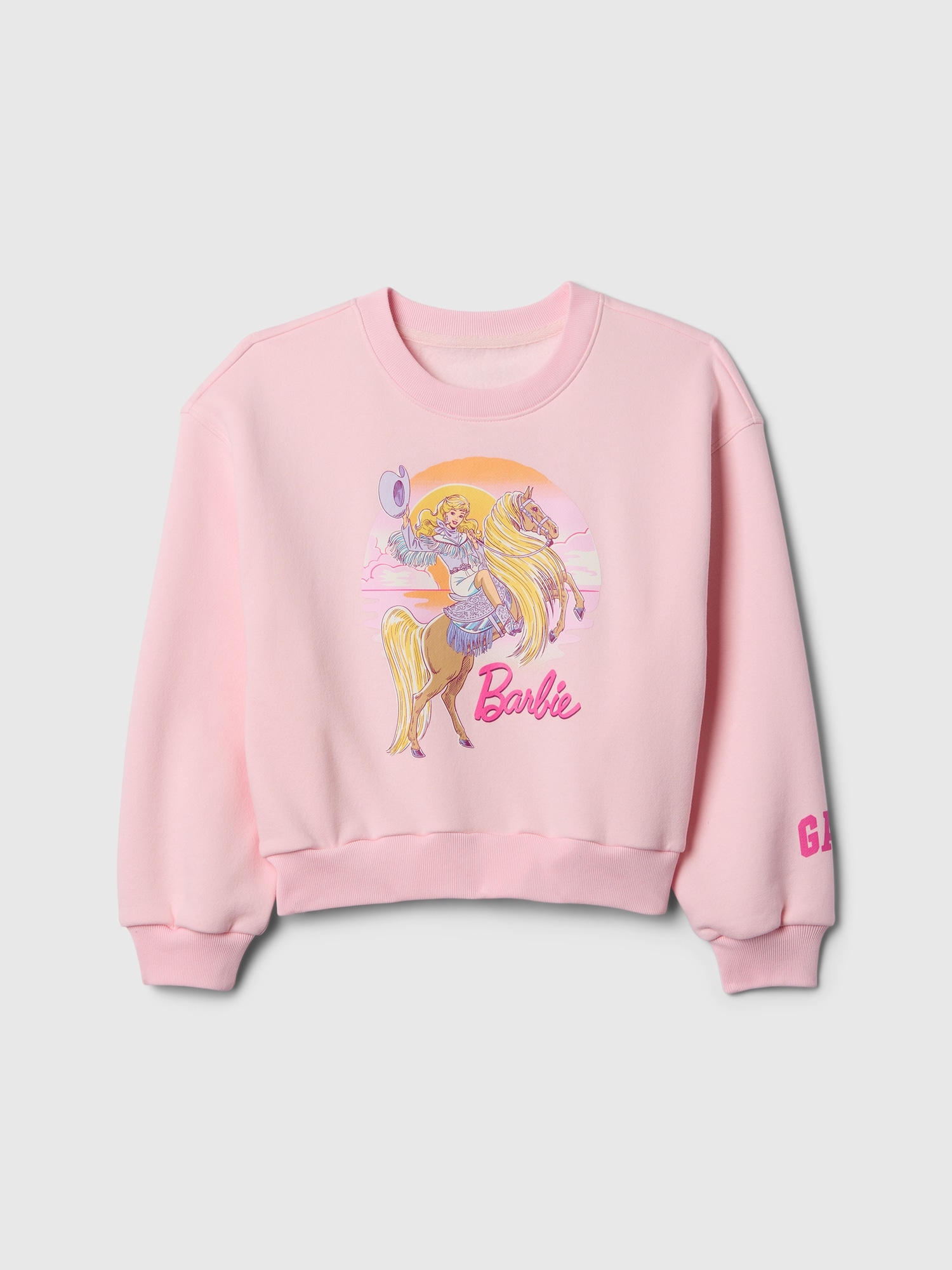 GapKids | Barbie™ Oversized Graphic Sweatshirt - Pink