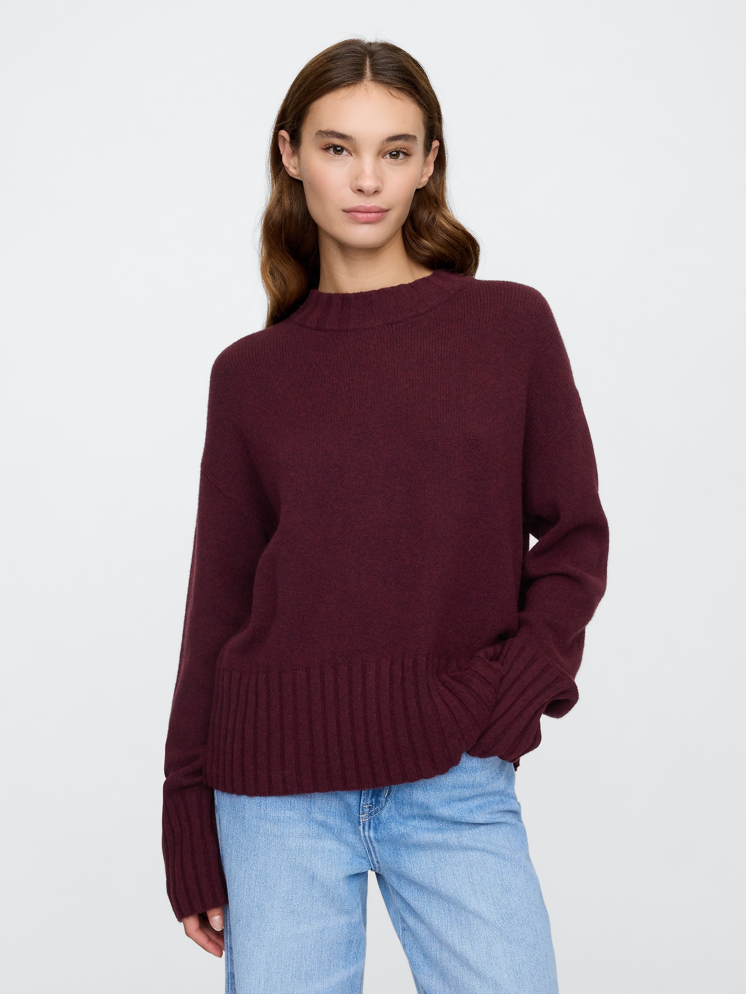 CashSoft Relaxed Crewneck Sweater