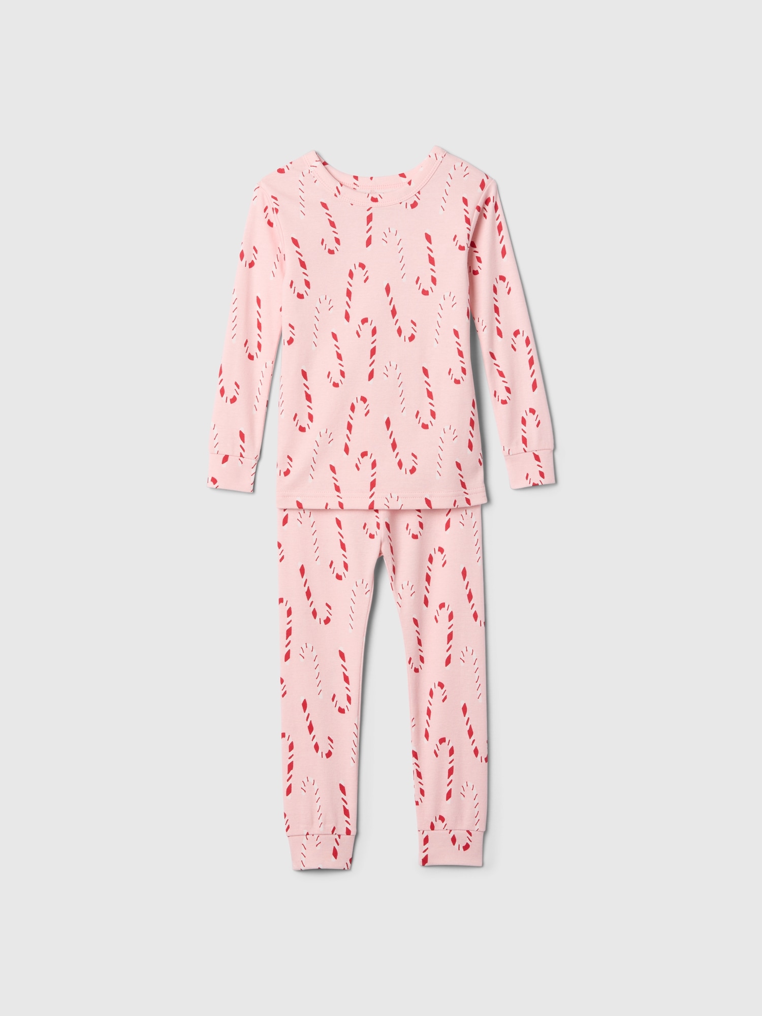 Kids & babyGap 100% Organic Cotton Candy Cane PJ Set