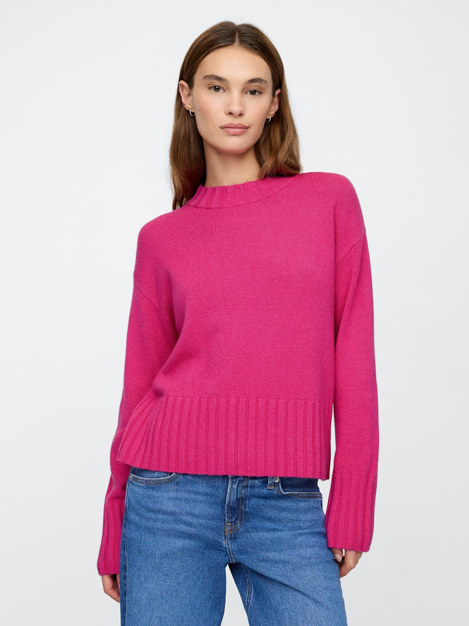 CashSoft Relaxed Crewneck Sweater