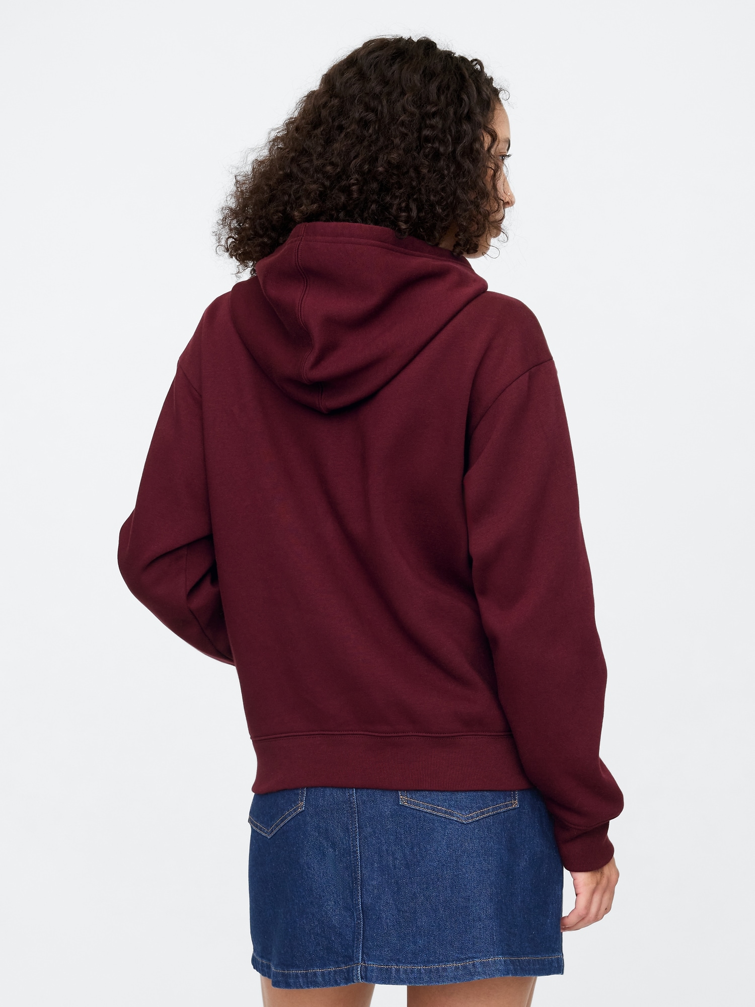 [갭] Relaxed Gap Logo Zip Hoodie