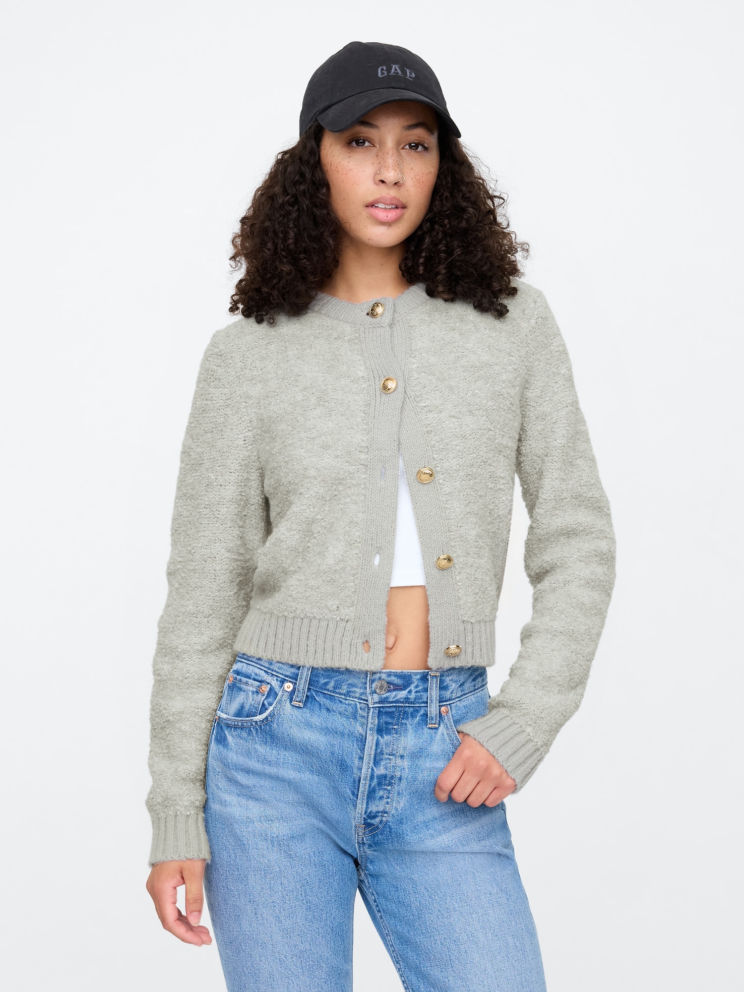 Recycled Sweater Jacket - Gray