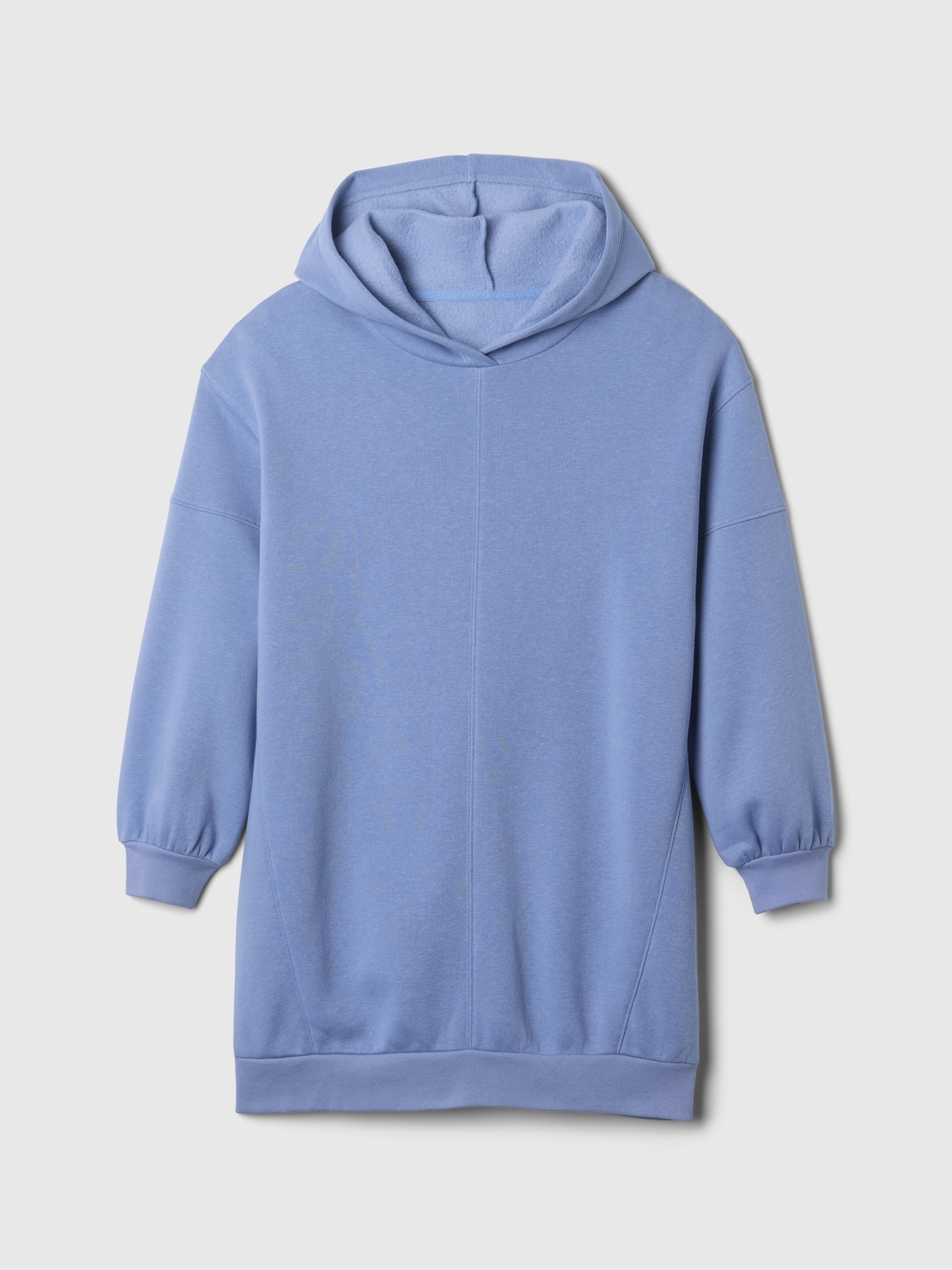 Kids Oversized Hoodie Dress - Blue