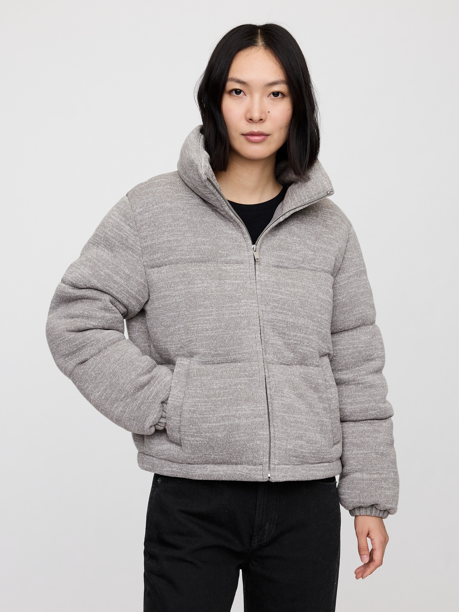 Relaxed Short Puffer Jacket Gap Factory