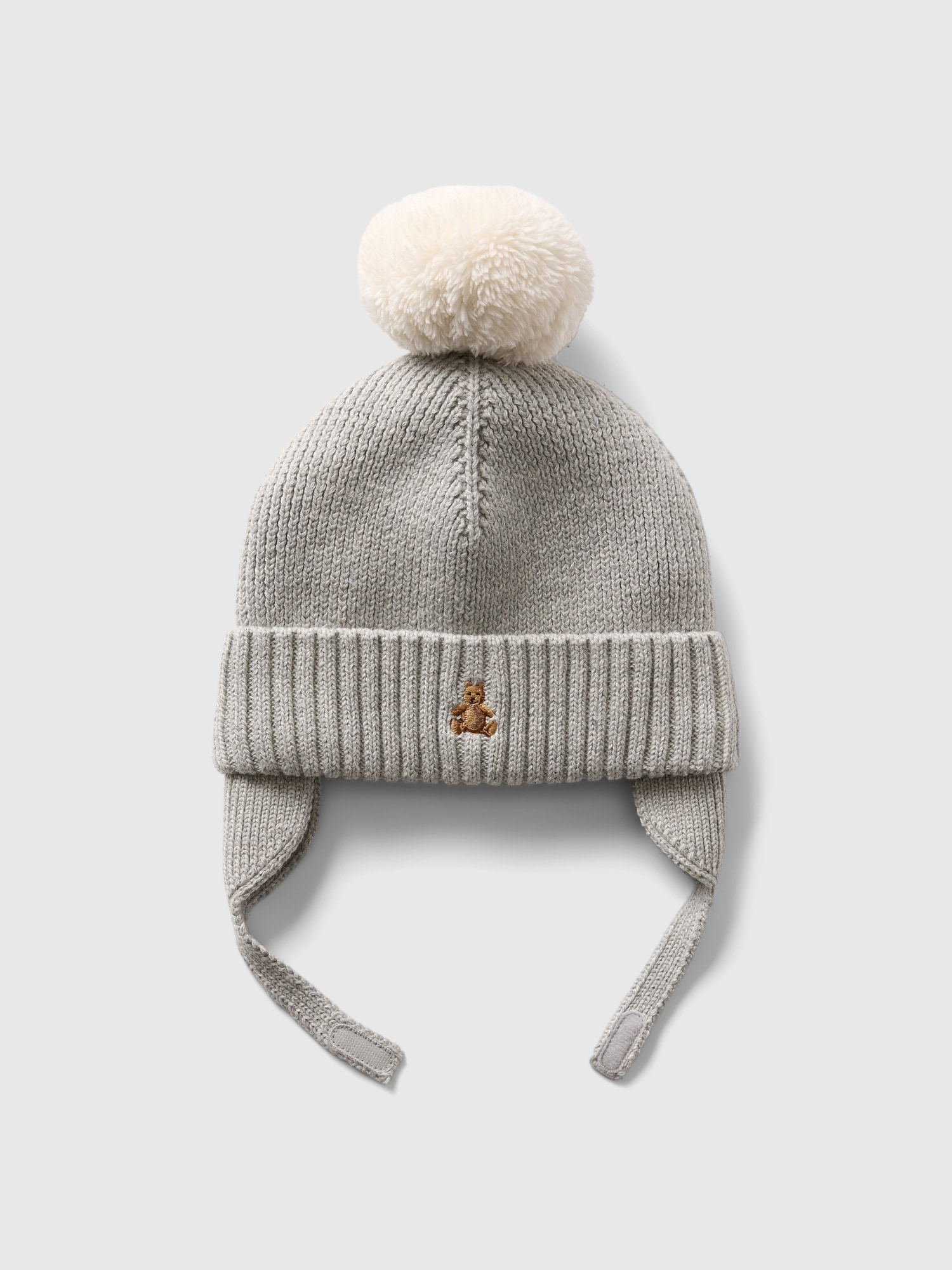 Baby Sherpa-Lined Poof Beanie