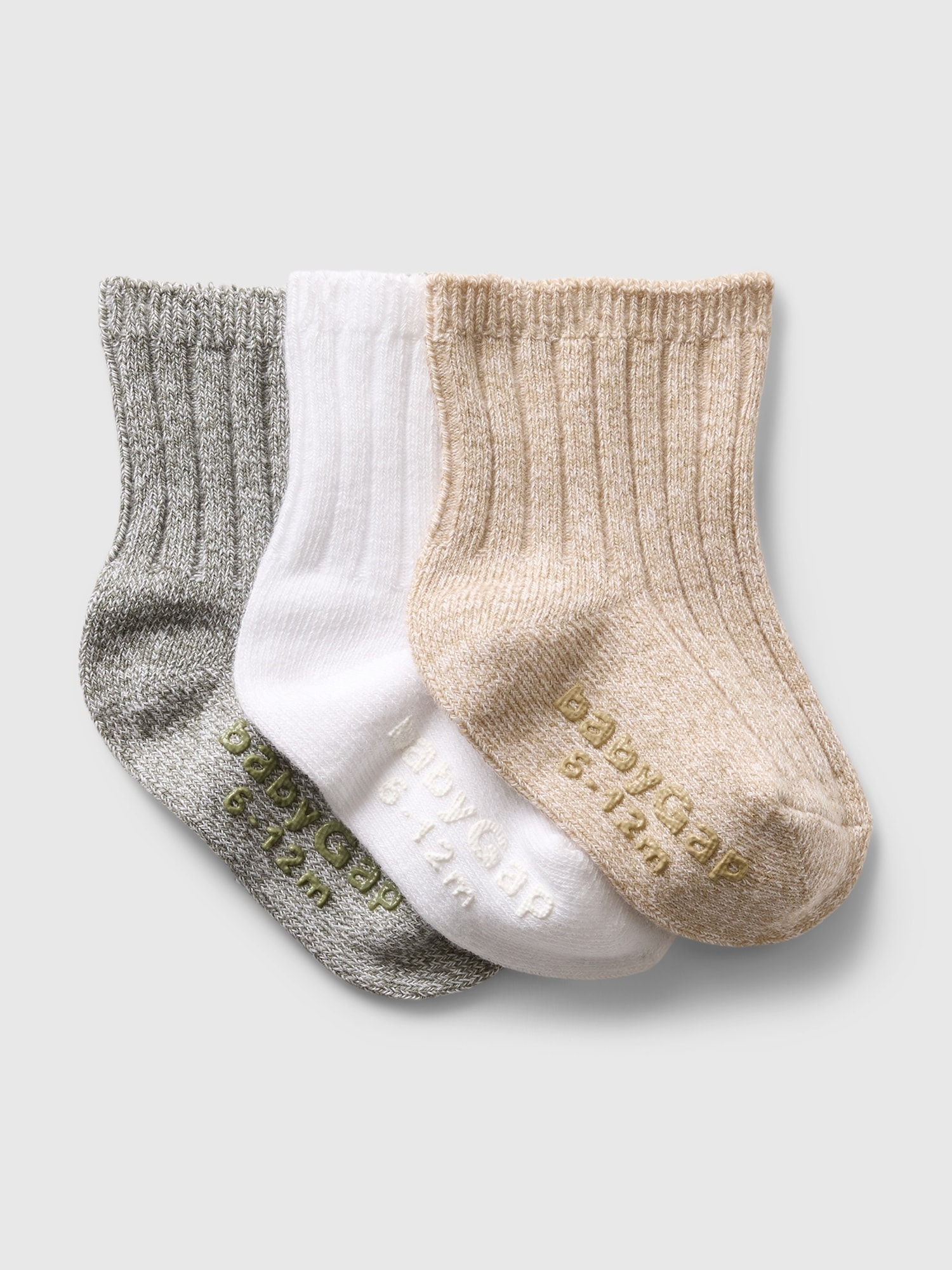 babyGap Ribbed Crew Socks (3-Pack)