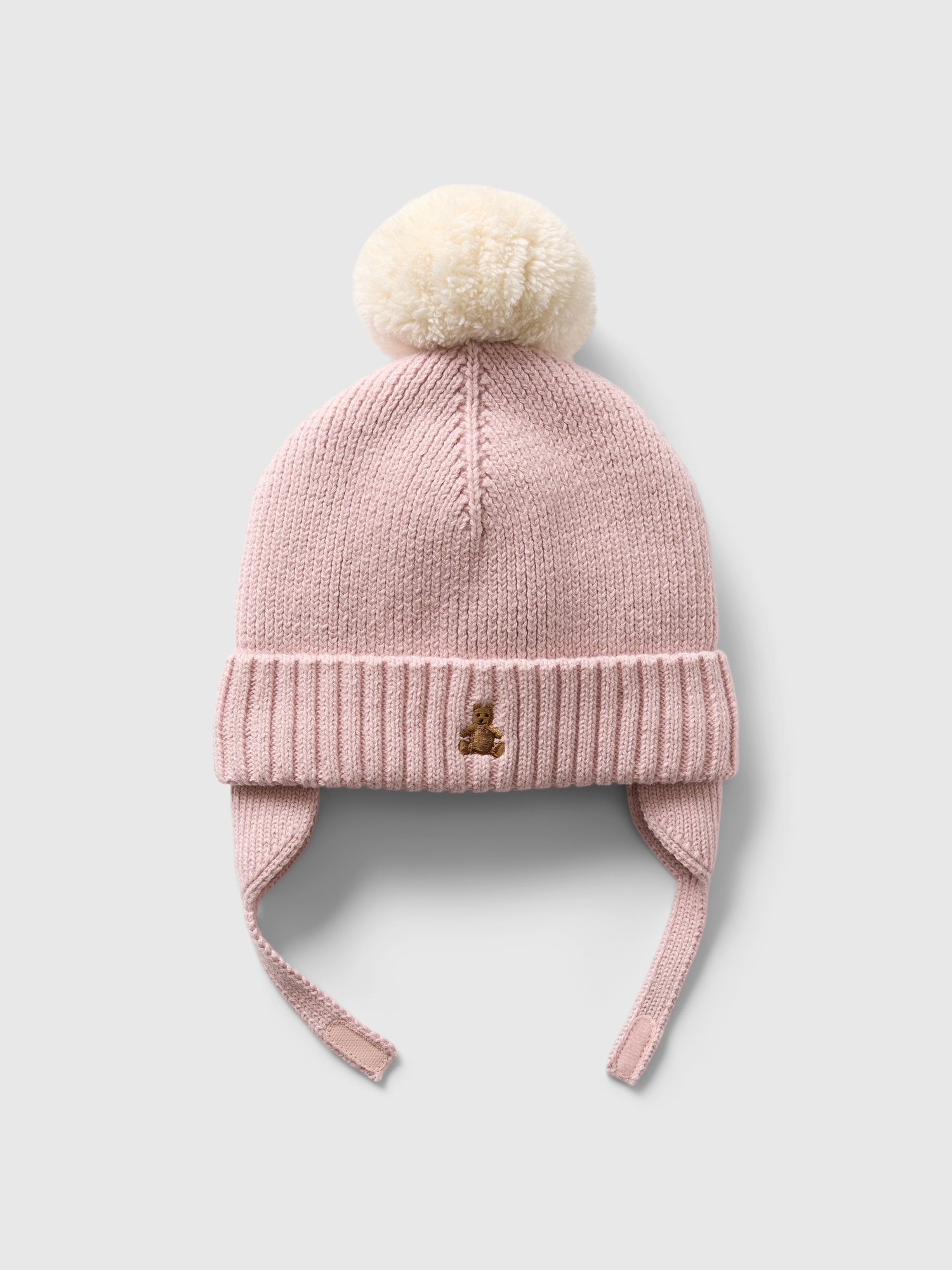 Baby Sherpa-Lined Poof Beanie