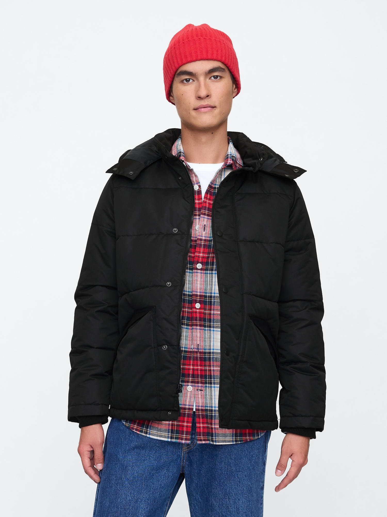 Long puffer coat gap online