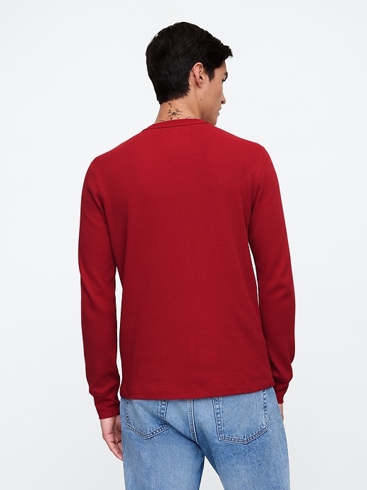 Image number 2 showing, Waffle-Knit Crewneck T-Shirt