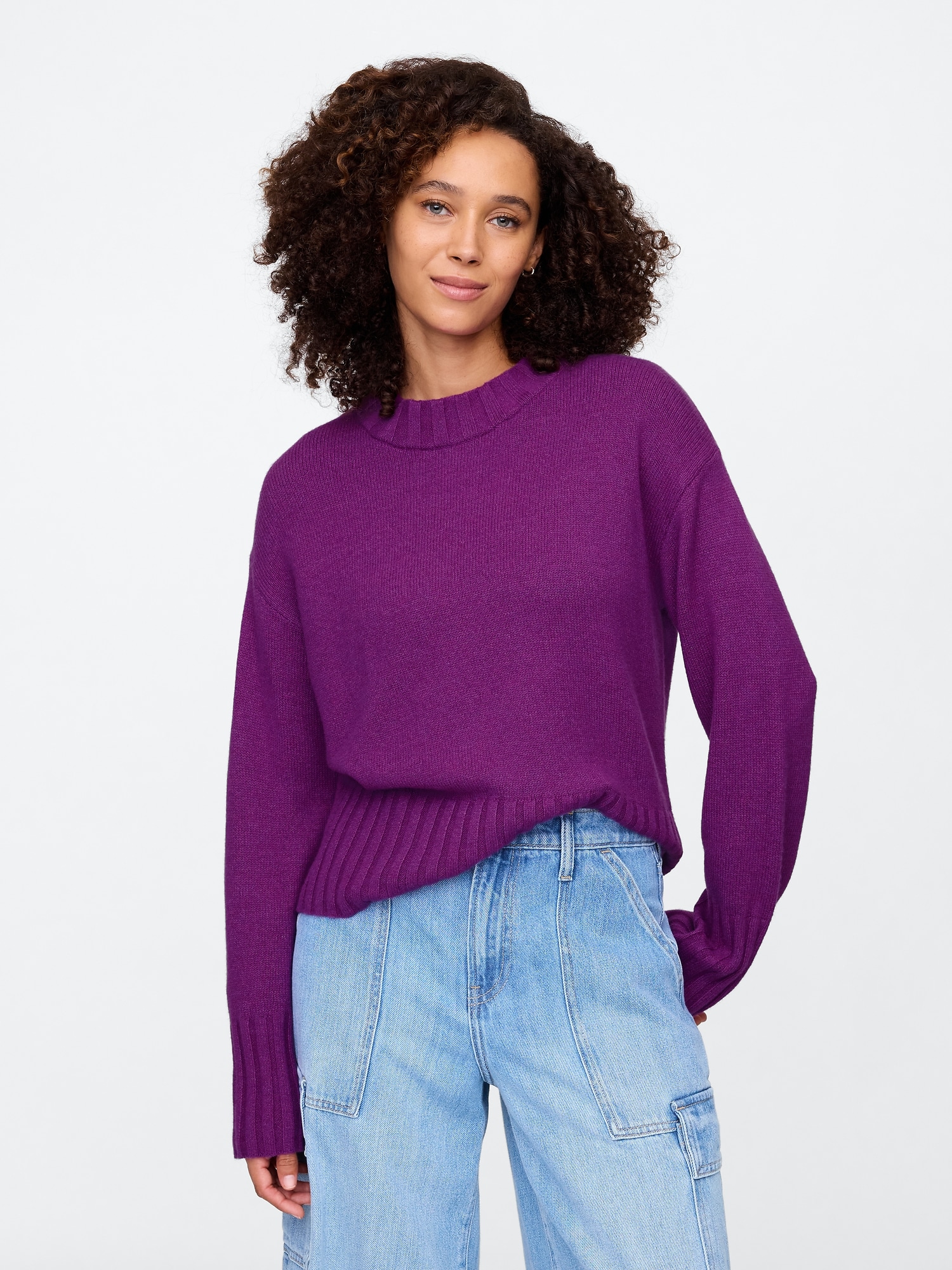 CashSoft Relaxed Crewneck Sweater