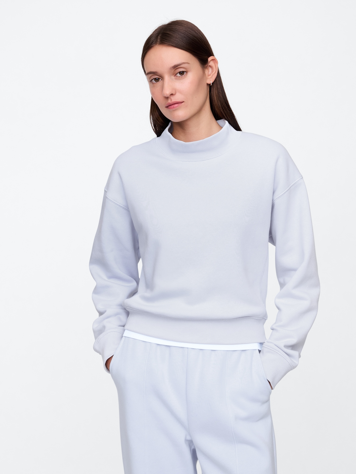 Relaxed Mockneck Sweatshirt