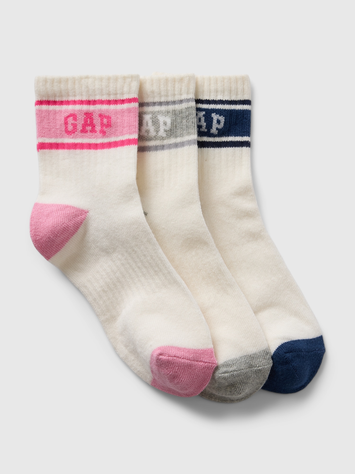 Kids Gap Logo Crew Socks (3-Pack)