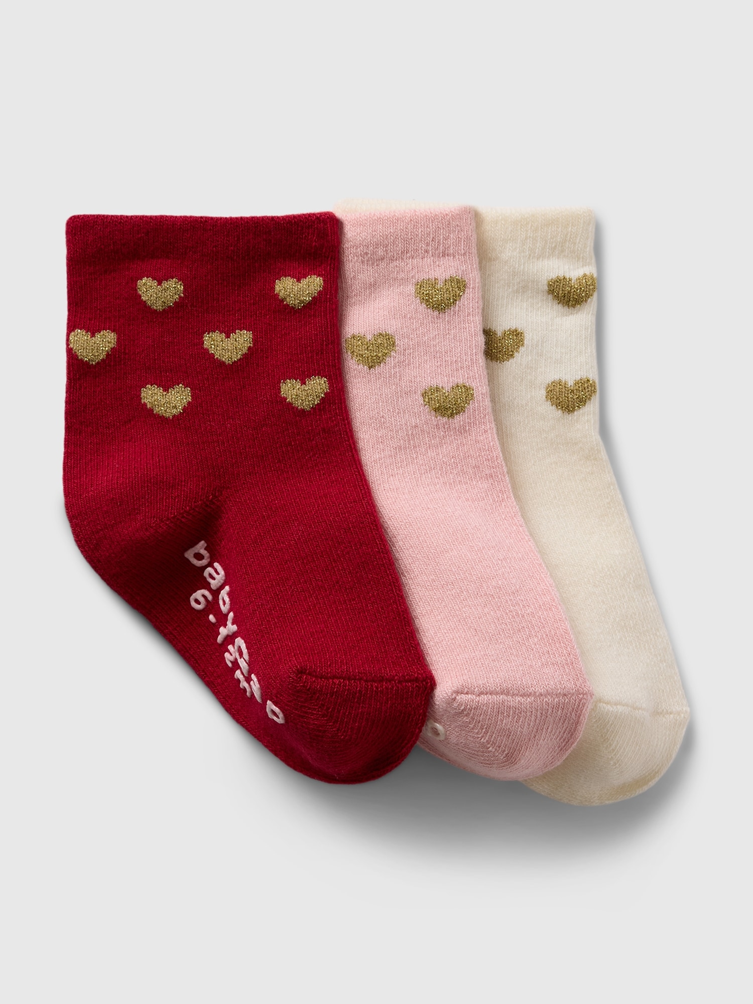 babyGap Valentine's Day Crew Socks (3-Pack)