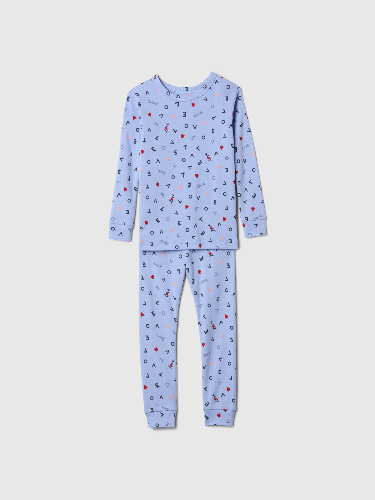 babyGap 100% Organic Cotton Love Print PJ Set