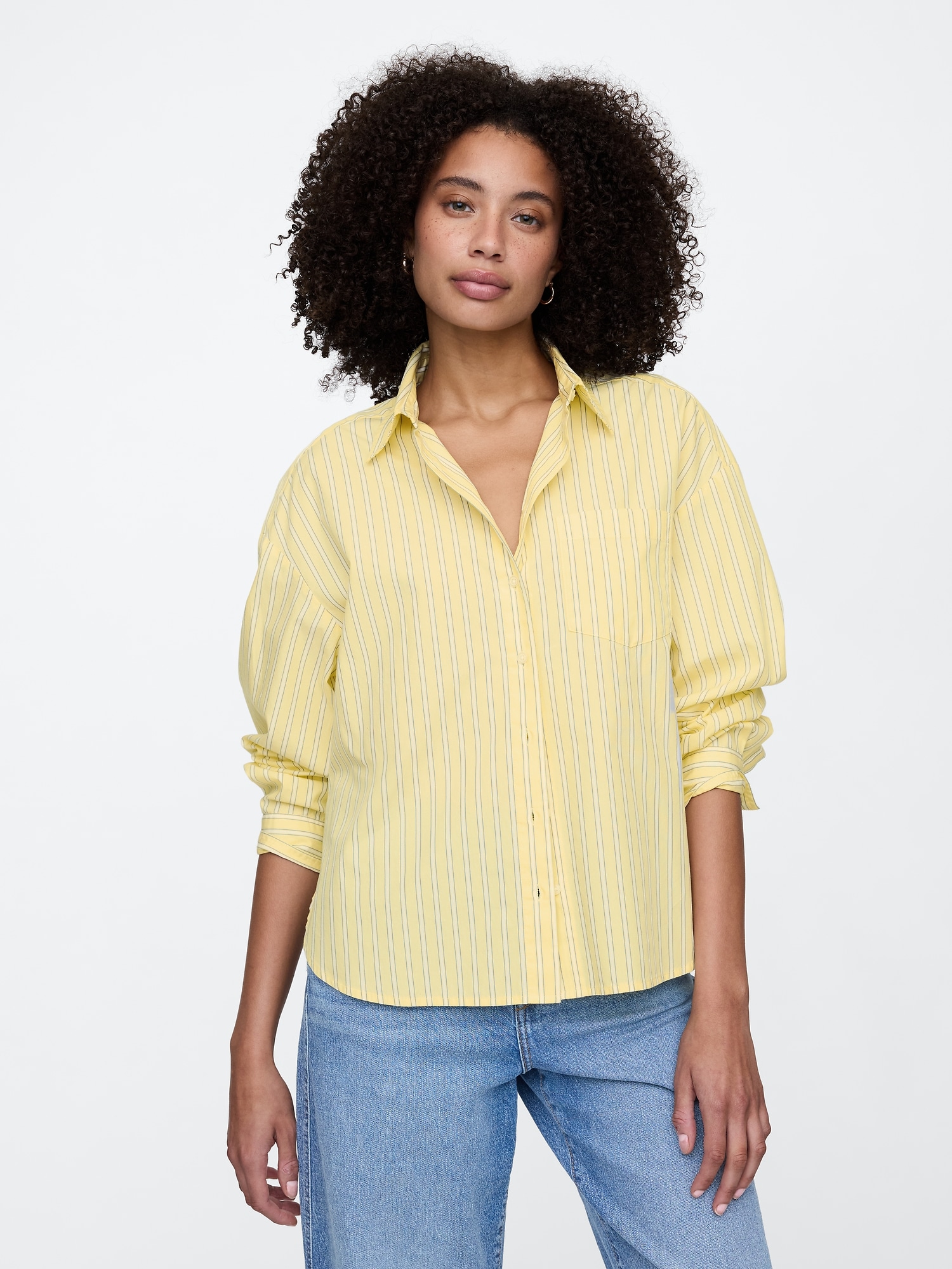 Oversized Shirt in Poplin