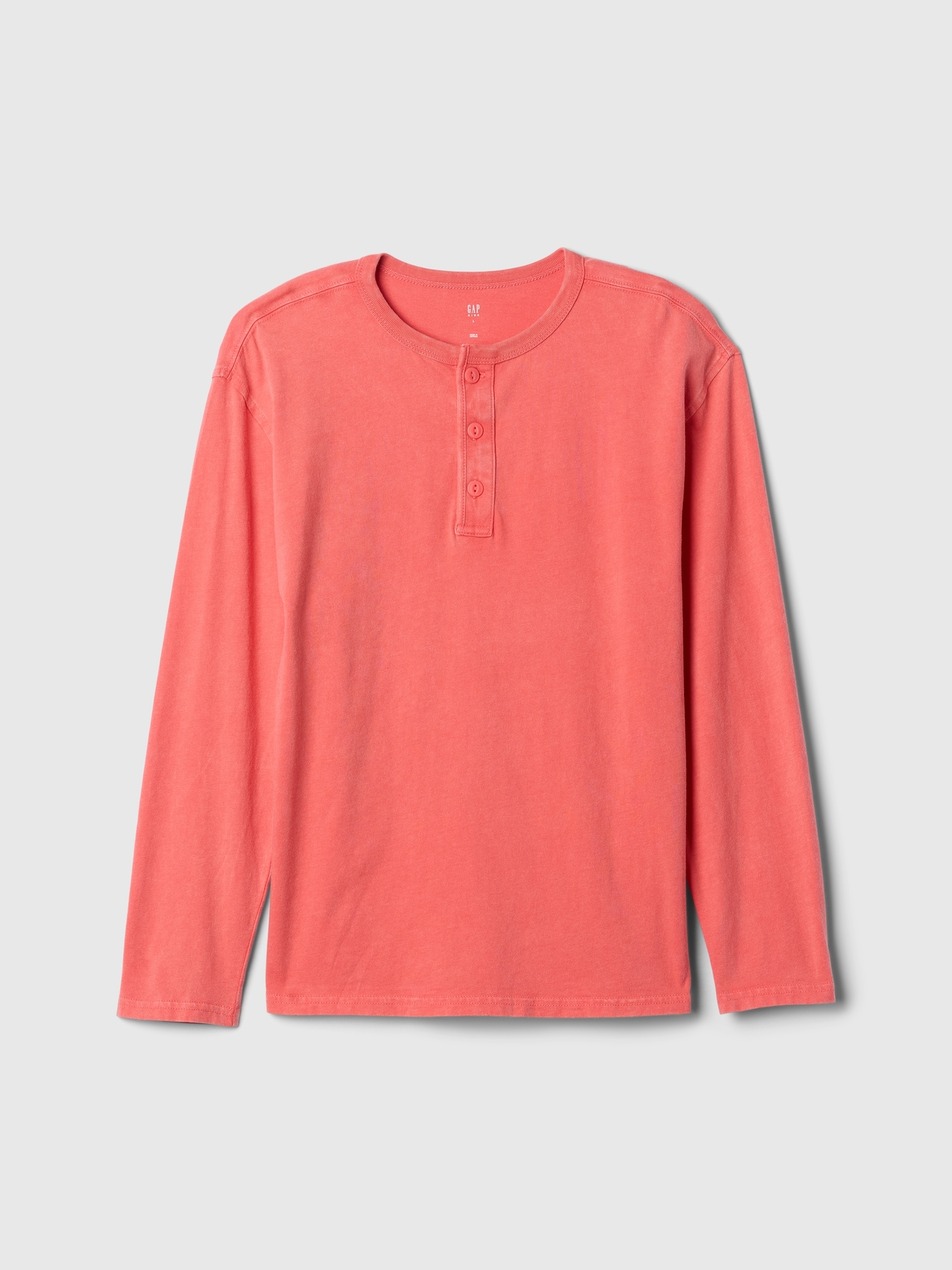 Kids Relaxed Washed-Jersey Henley T-Shirt