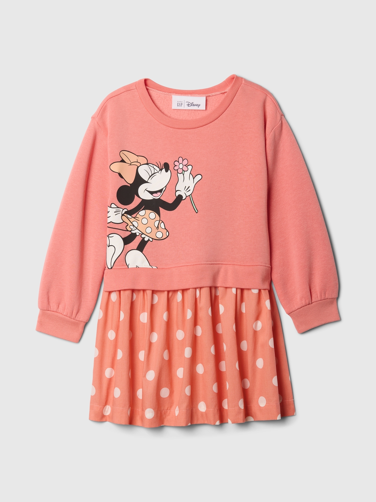 babyGap × Disney Minnie Mouse Sweatshirt Dress - Orange