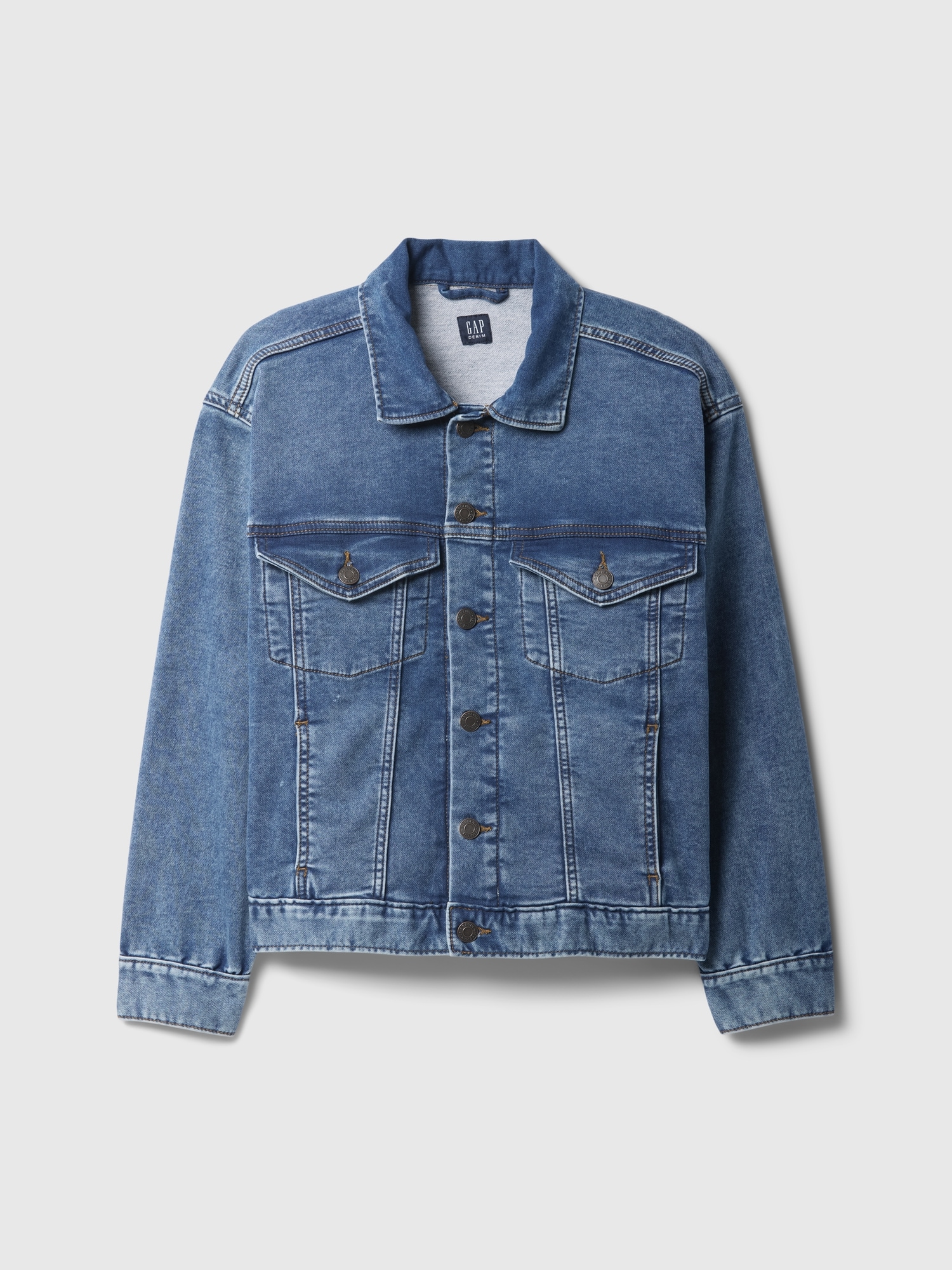 Kids Relaxed Sweatshirt Icon Denim Jacket