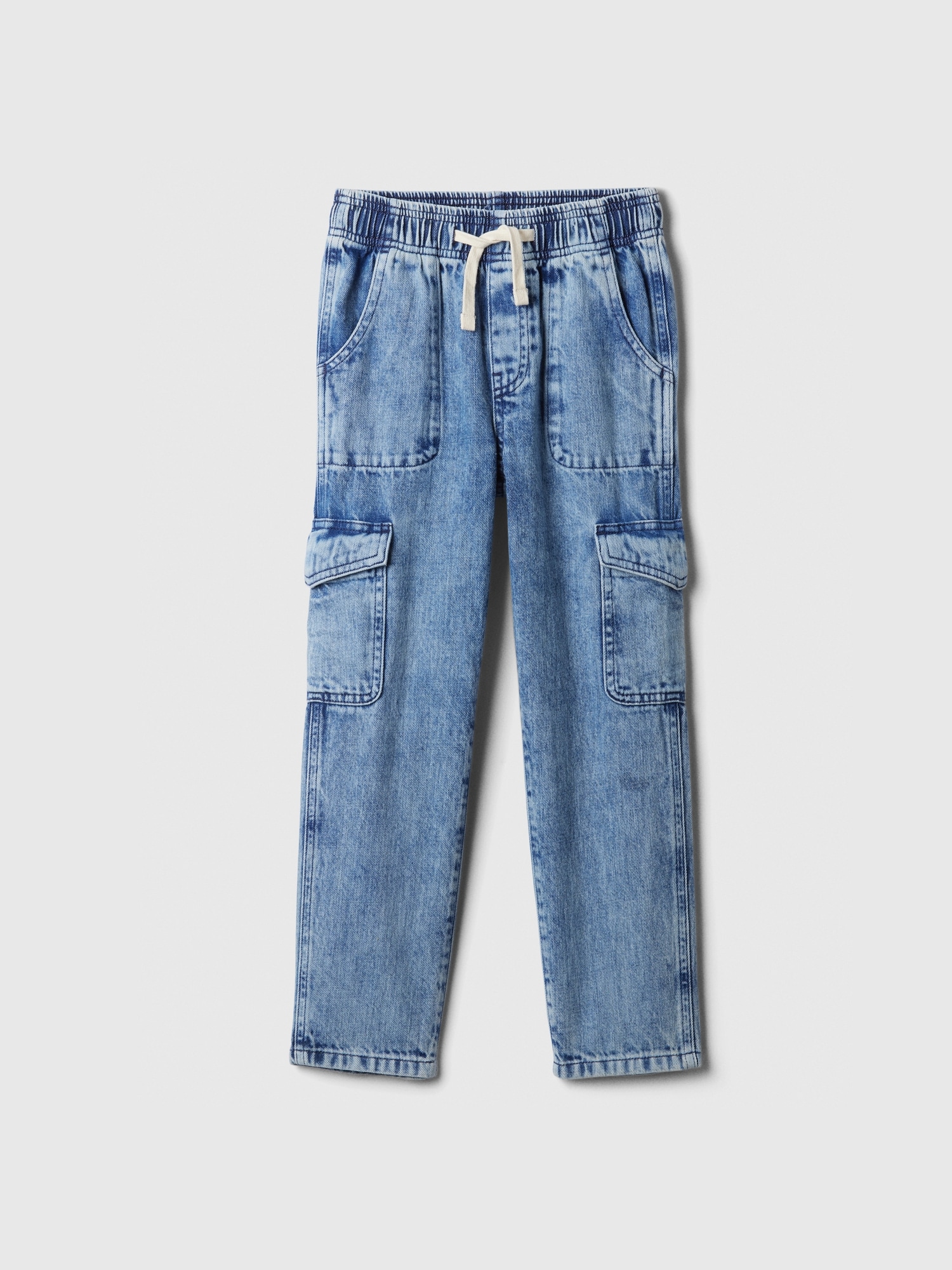 Kids Easy Pull-On Cargo Jeans