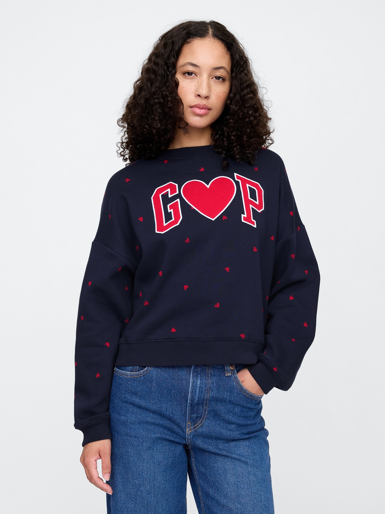 Oversized Gap Logo Sweatshirt