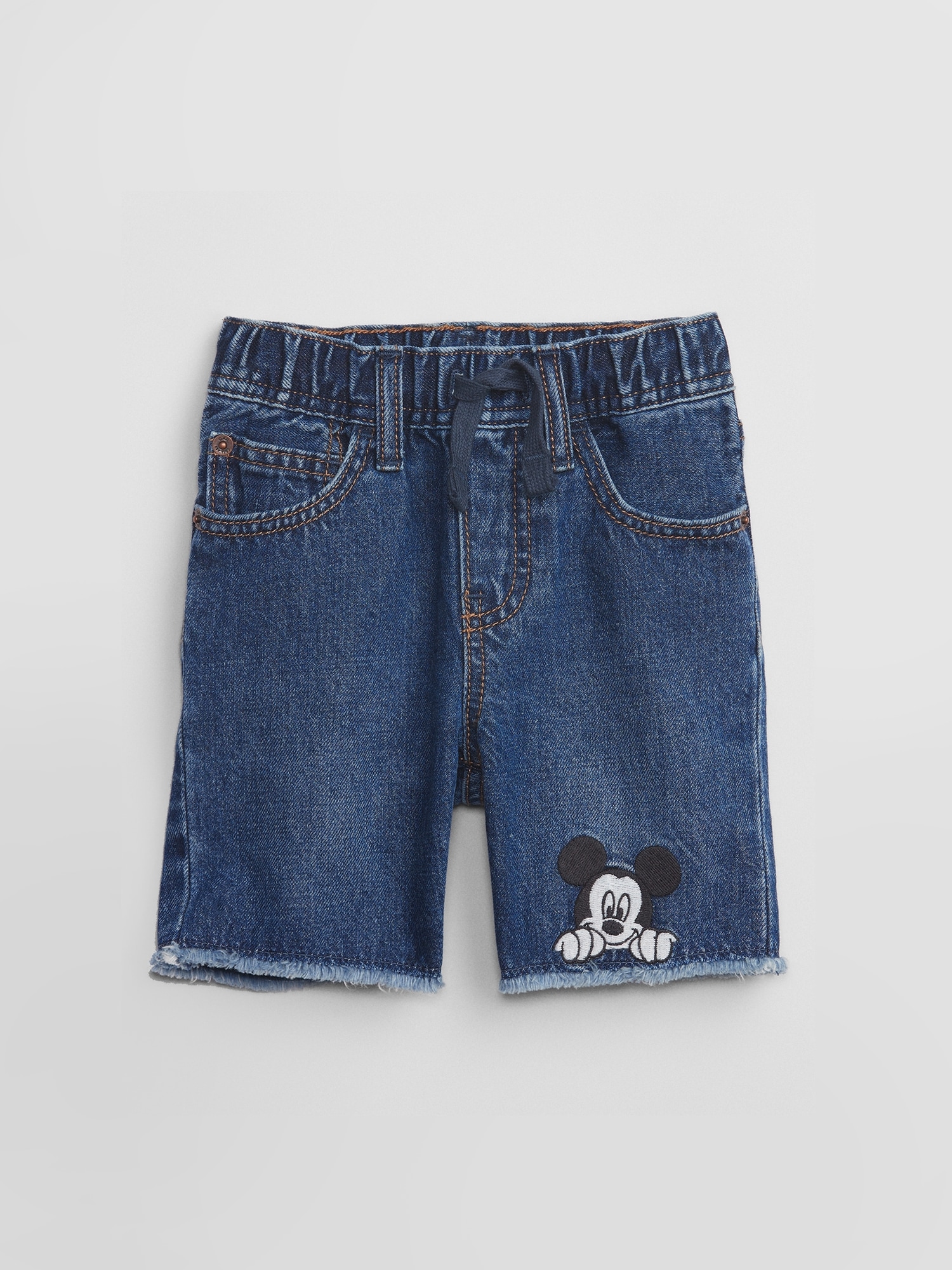 babyGap | Disney Mickey Mouse Slim Denim Pull-On Shorts