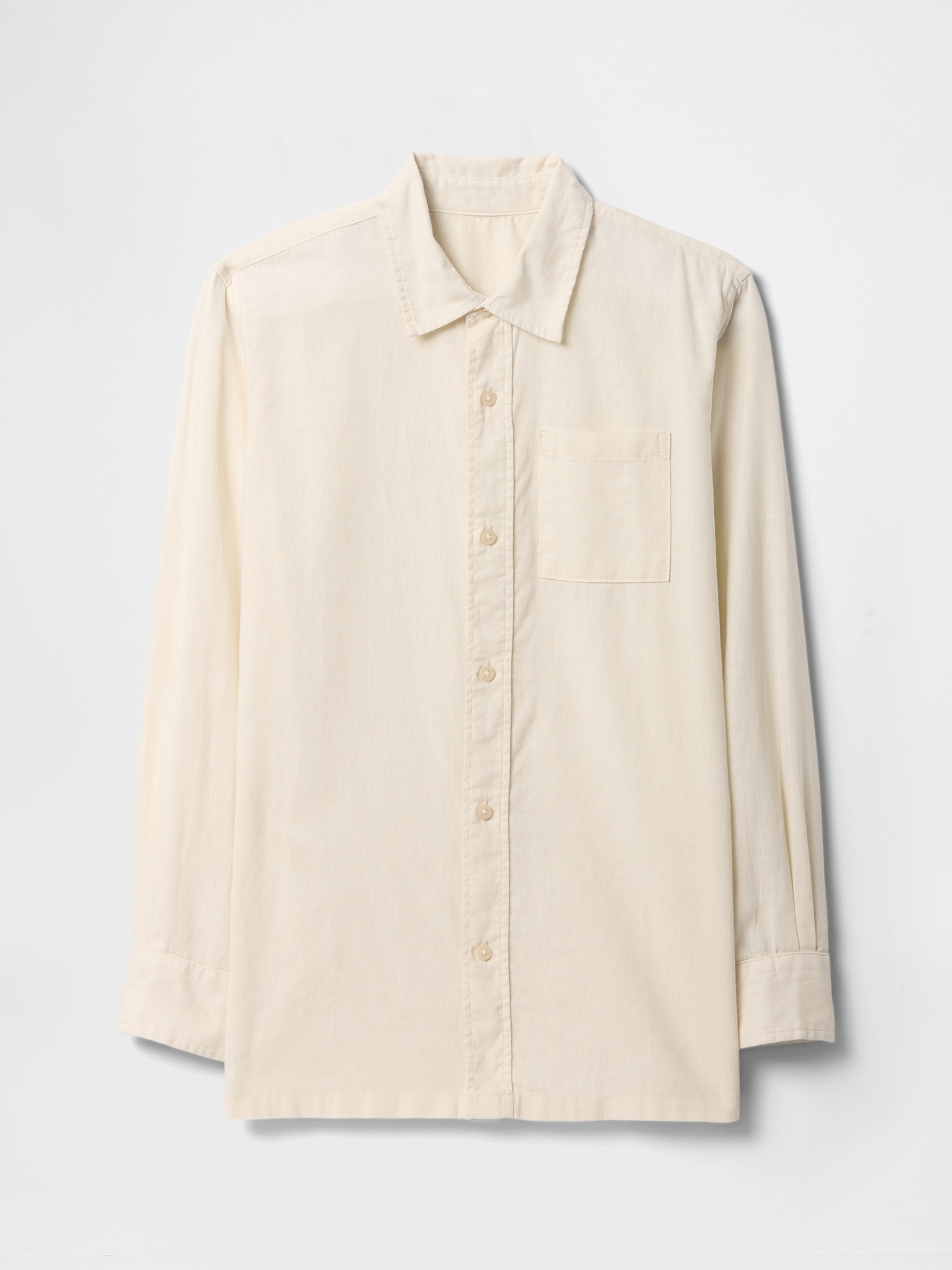 Kids Linen-Blend Shirt