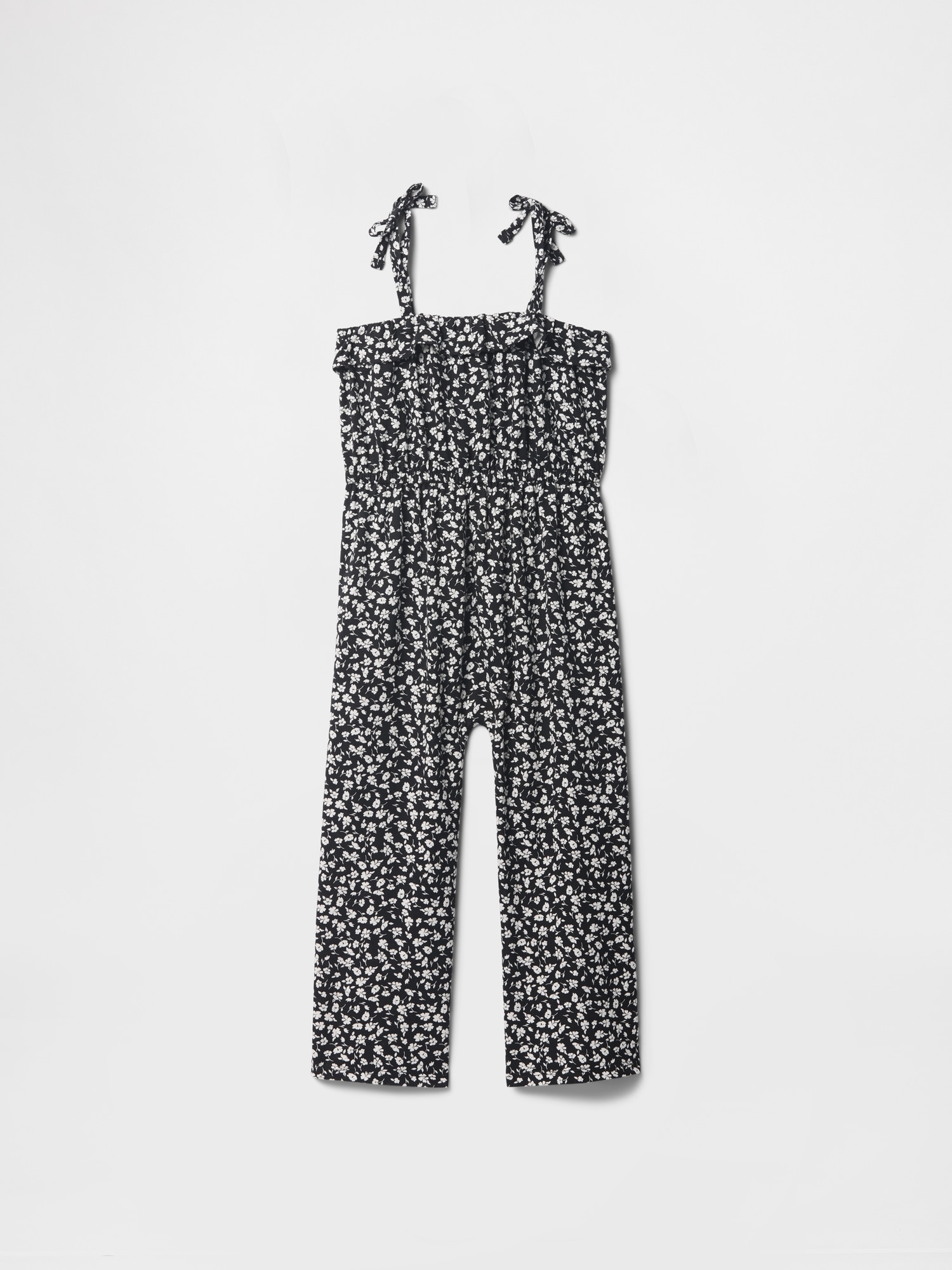 babyGap Print Ruffle Jumpsuit - Black