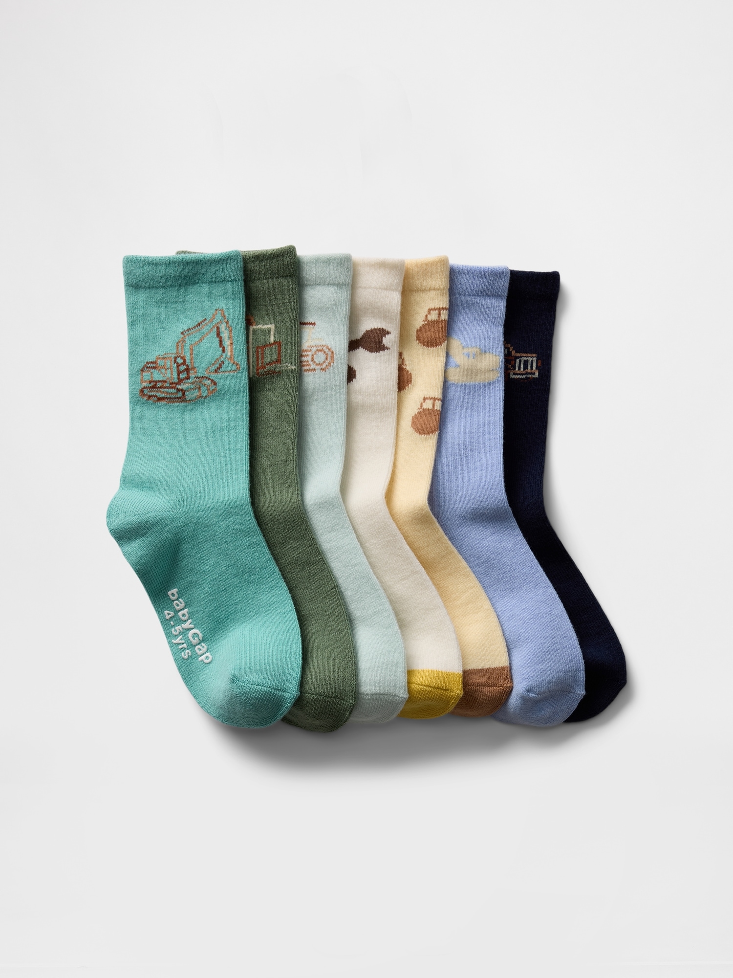 babyGap Digger Crew Socks (7-Pack)