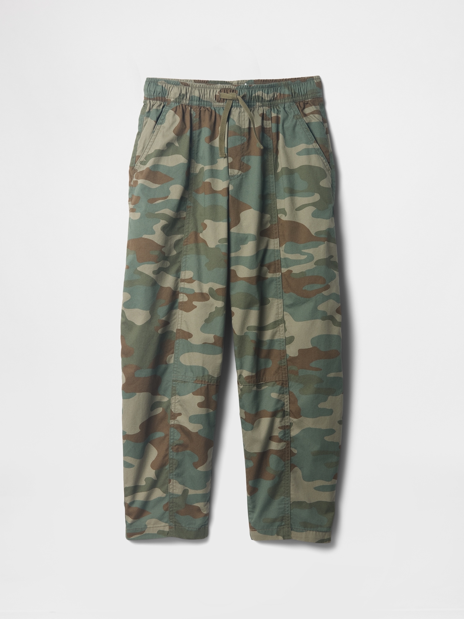 Kids High Rise Print Pull-On Barrel Pants