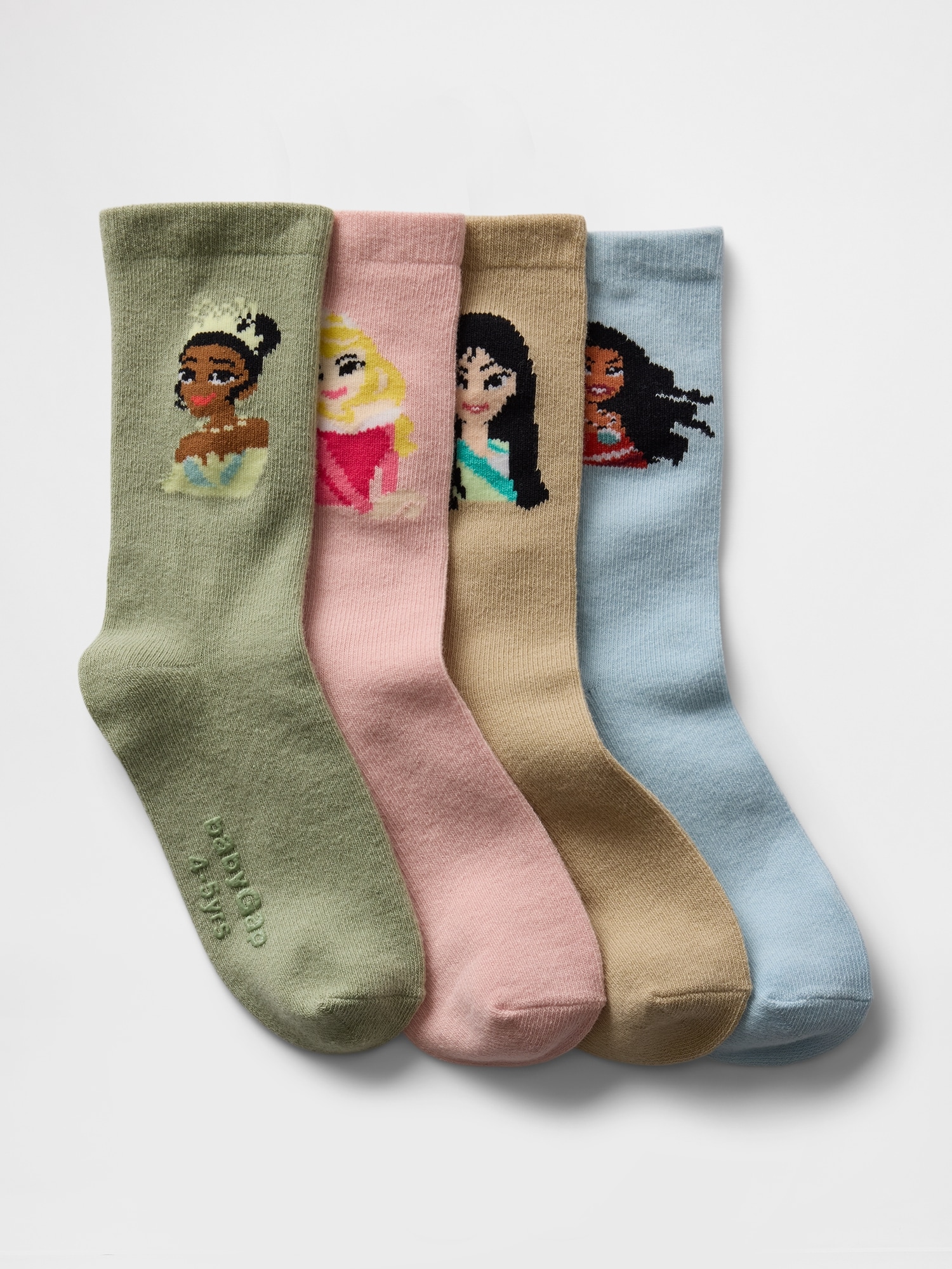 babyGap × Disney Princess Crew Socks (4-Pack)