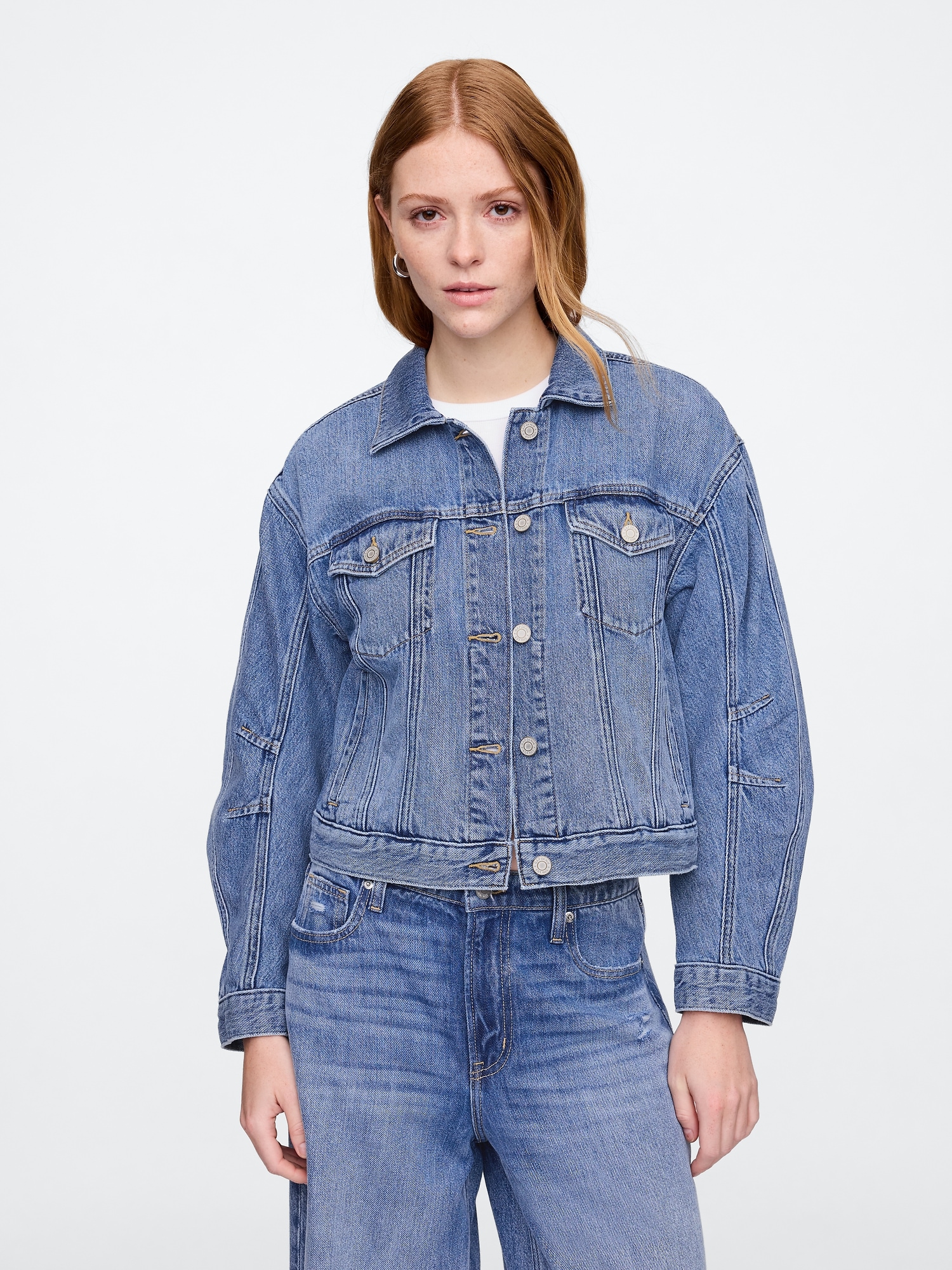 SuperSoft Barrel Sleeve Icon Denim Jacket