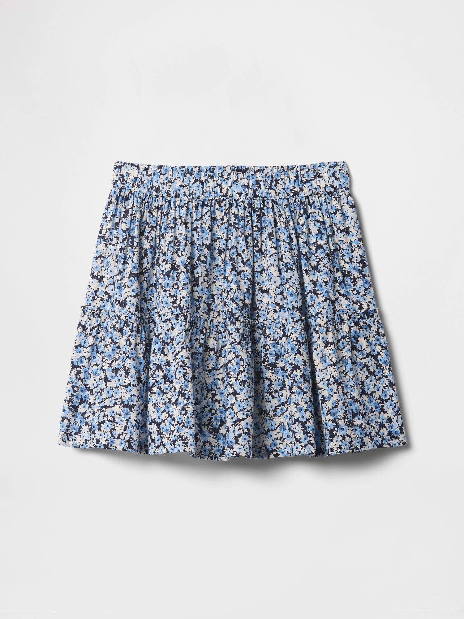 Kids Print Tiered Skirt