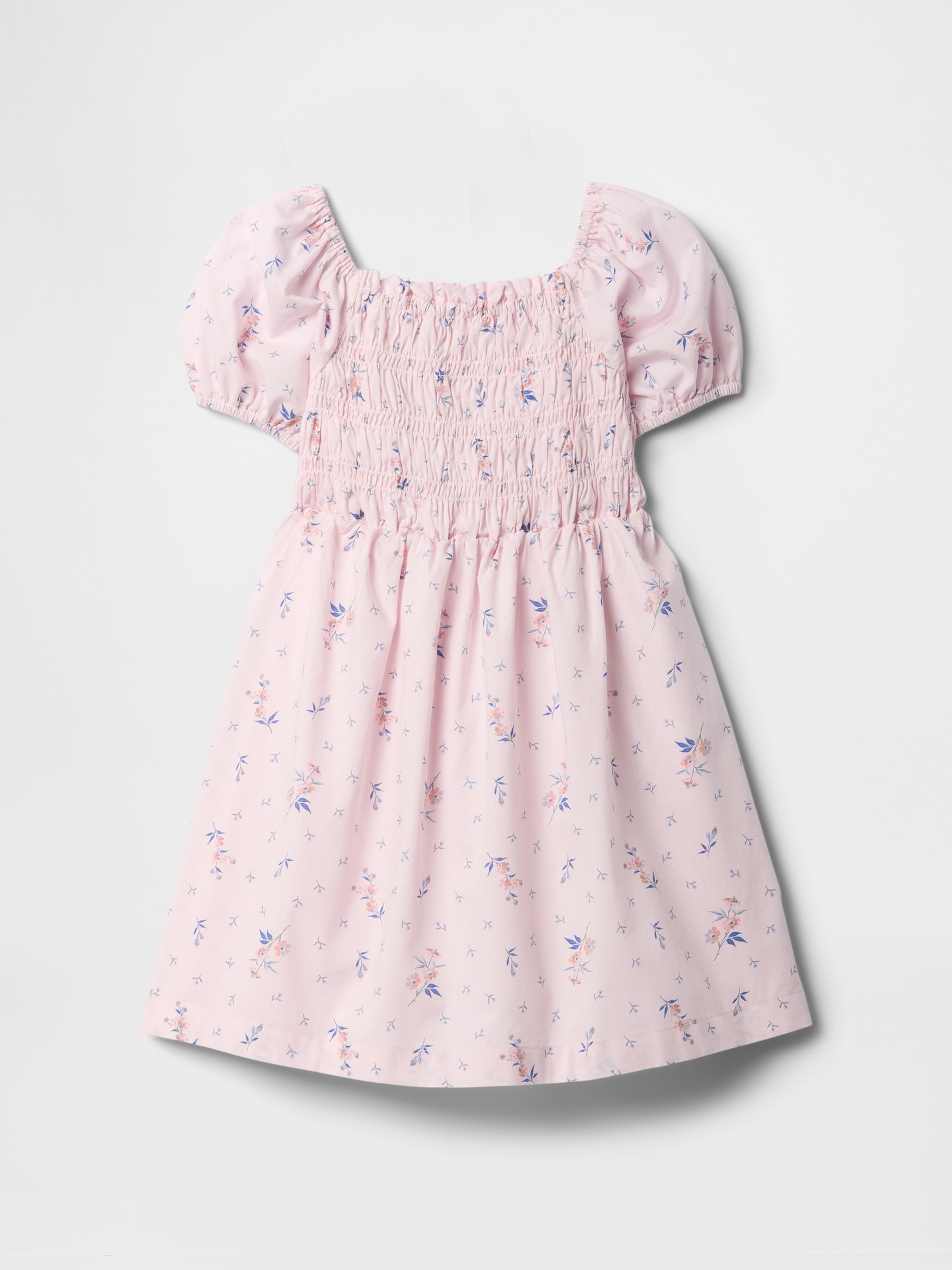 babyGap Smocked Puff Sleeve Dress - Pink